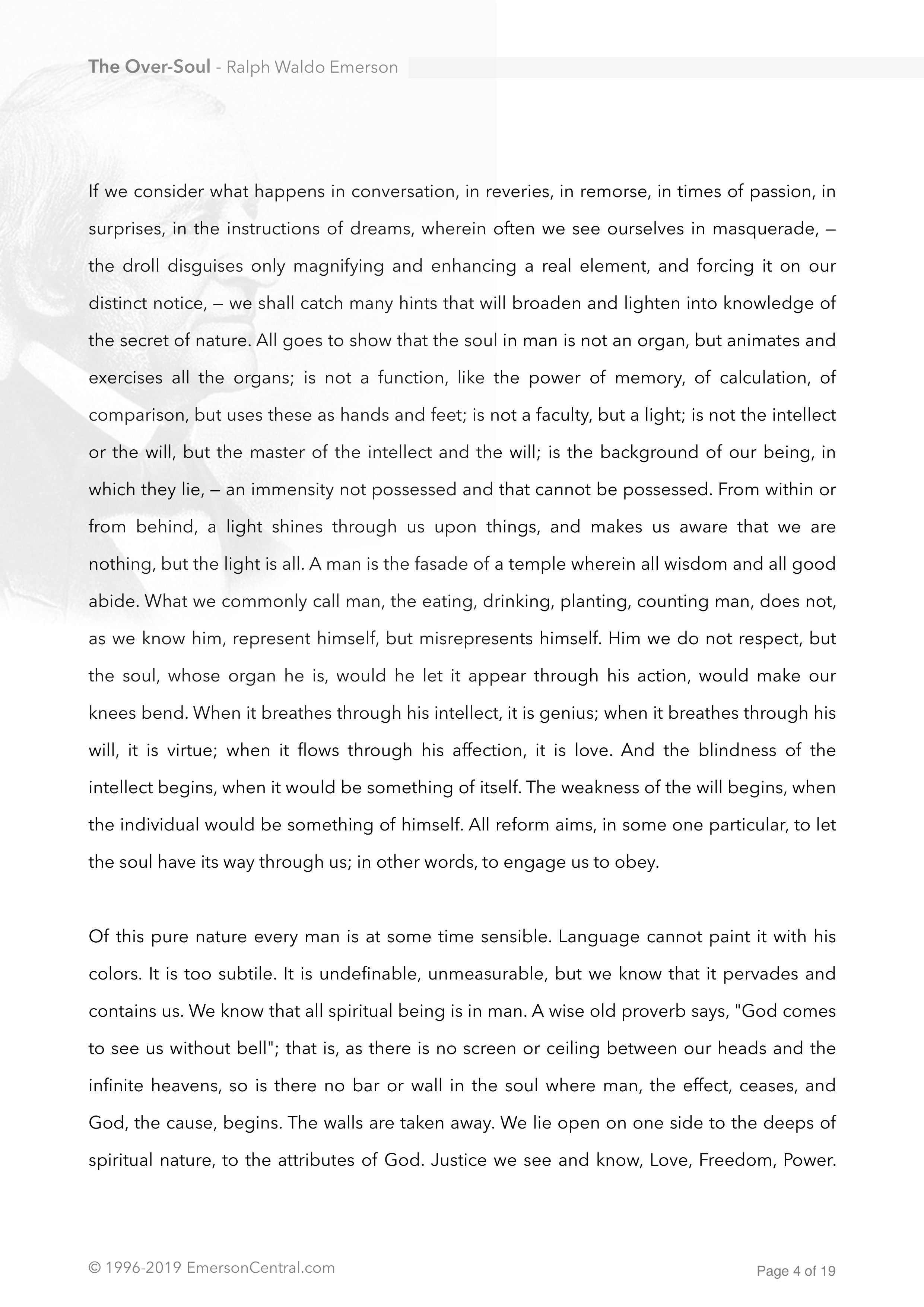The Over-Soul Essay — page 4