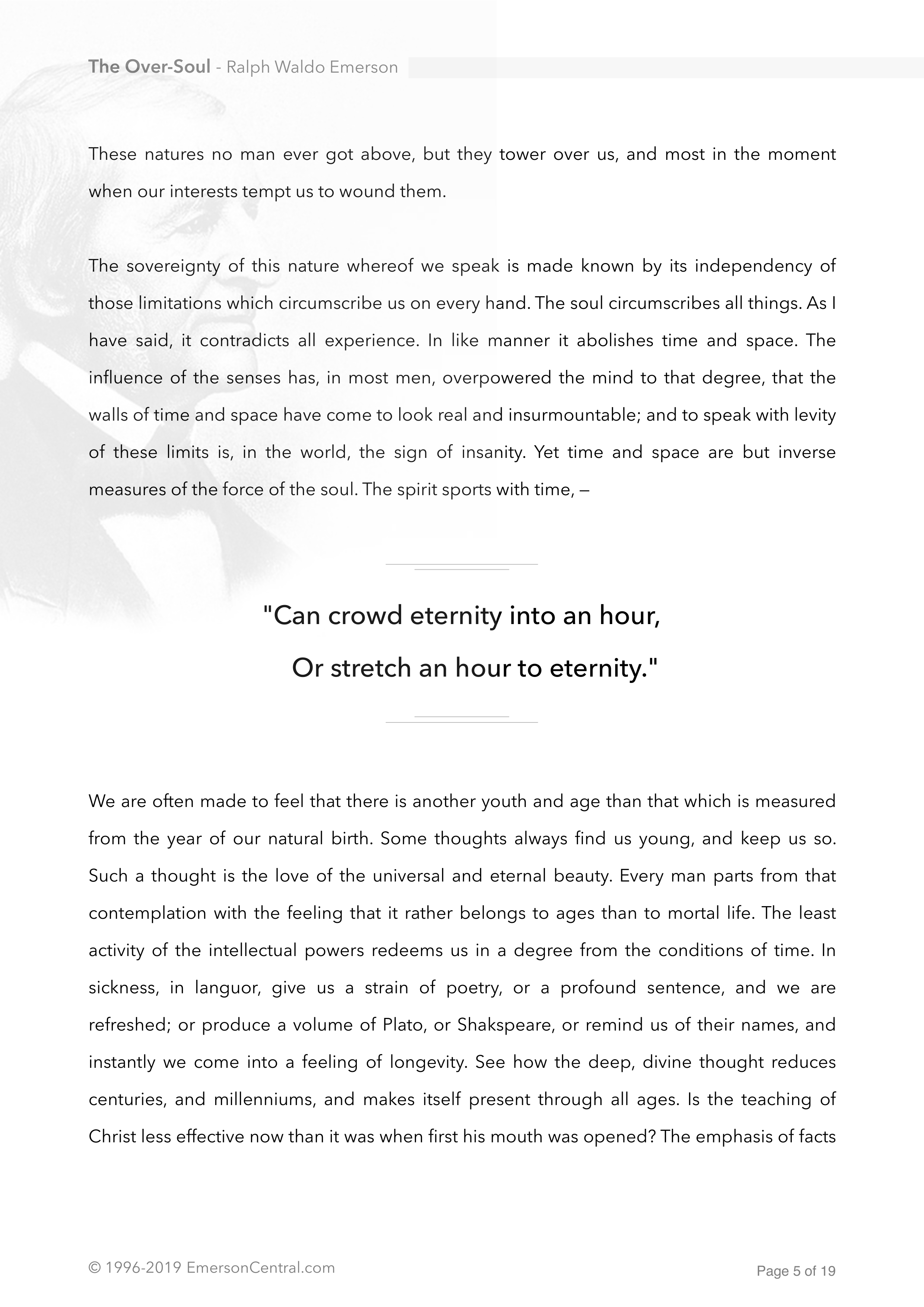 The Over-Soul Essay — page 5