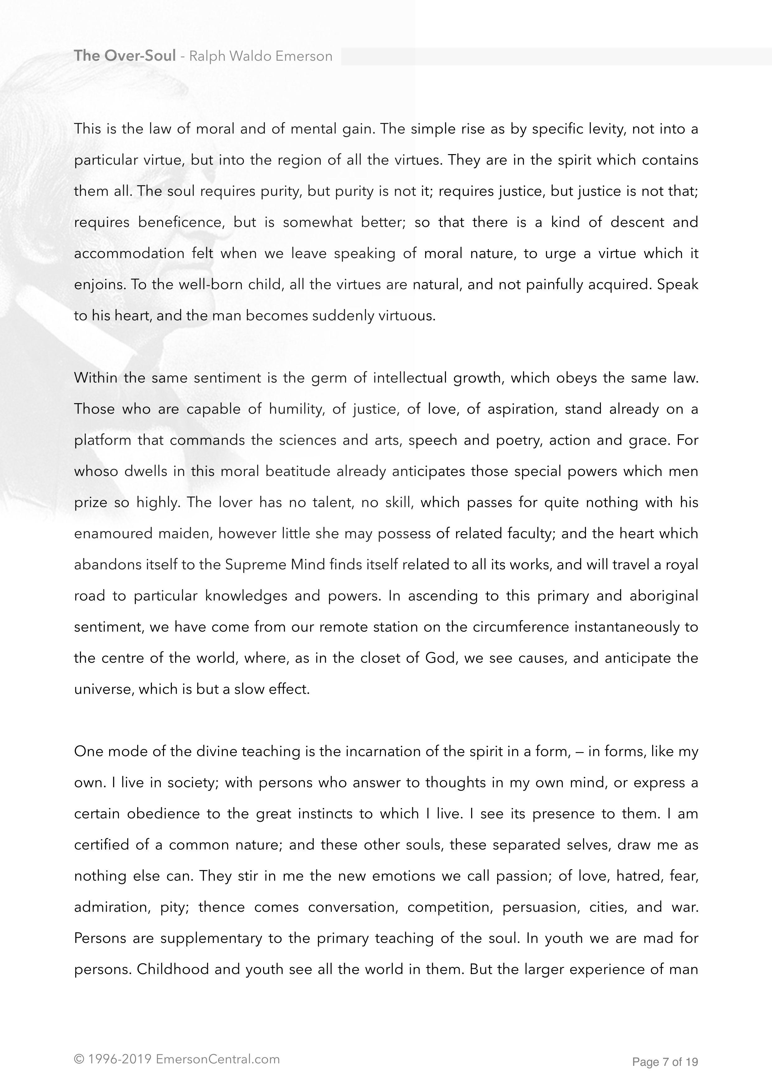 The Over-Soul Essay — page 7
