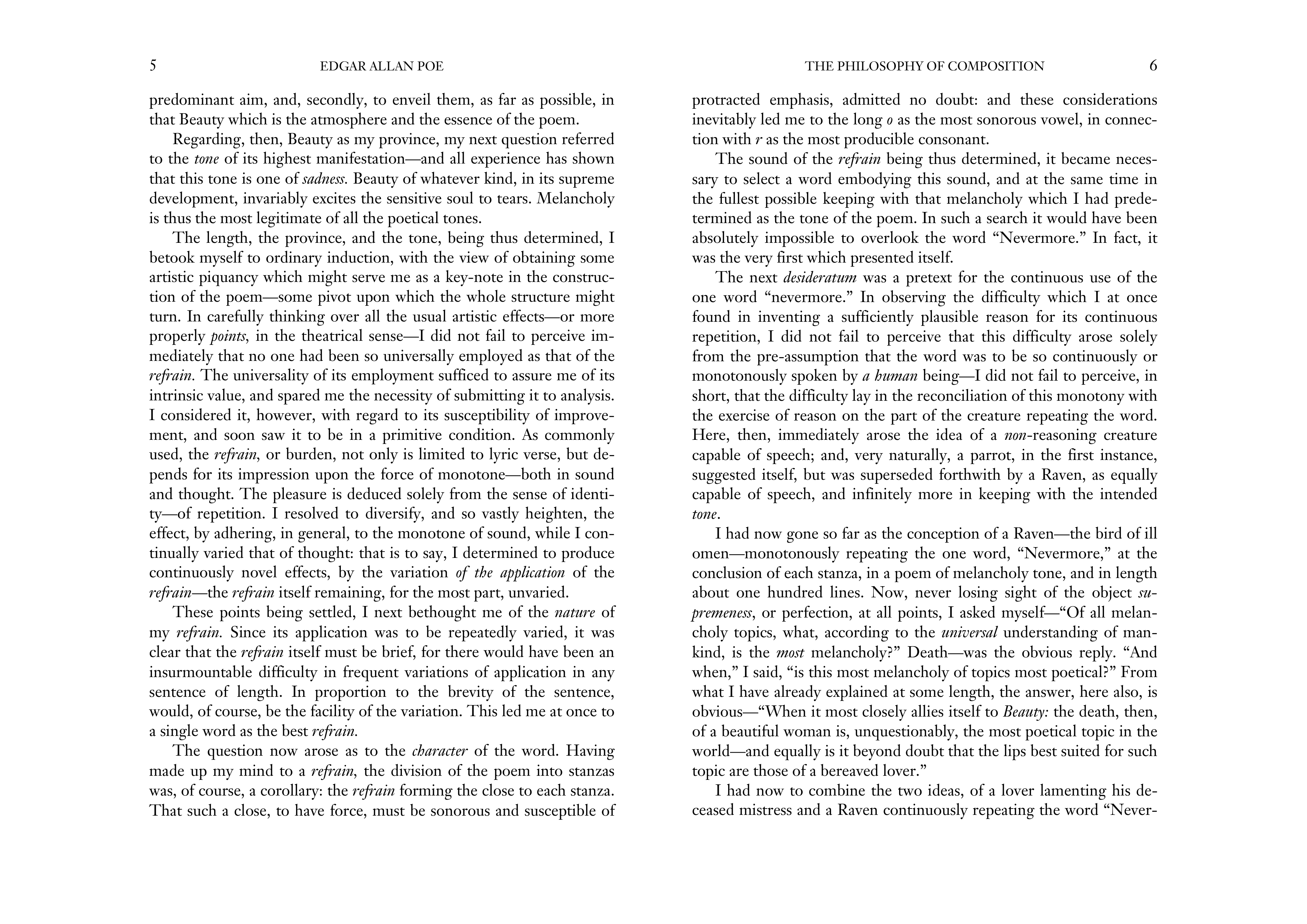 The Philosophy of Composition Essay — page 3