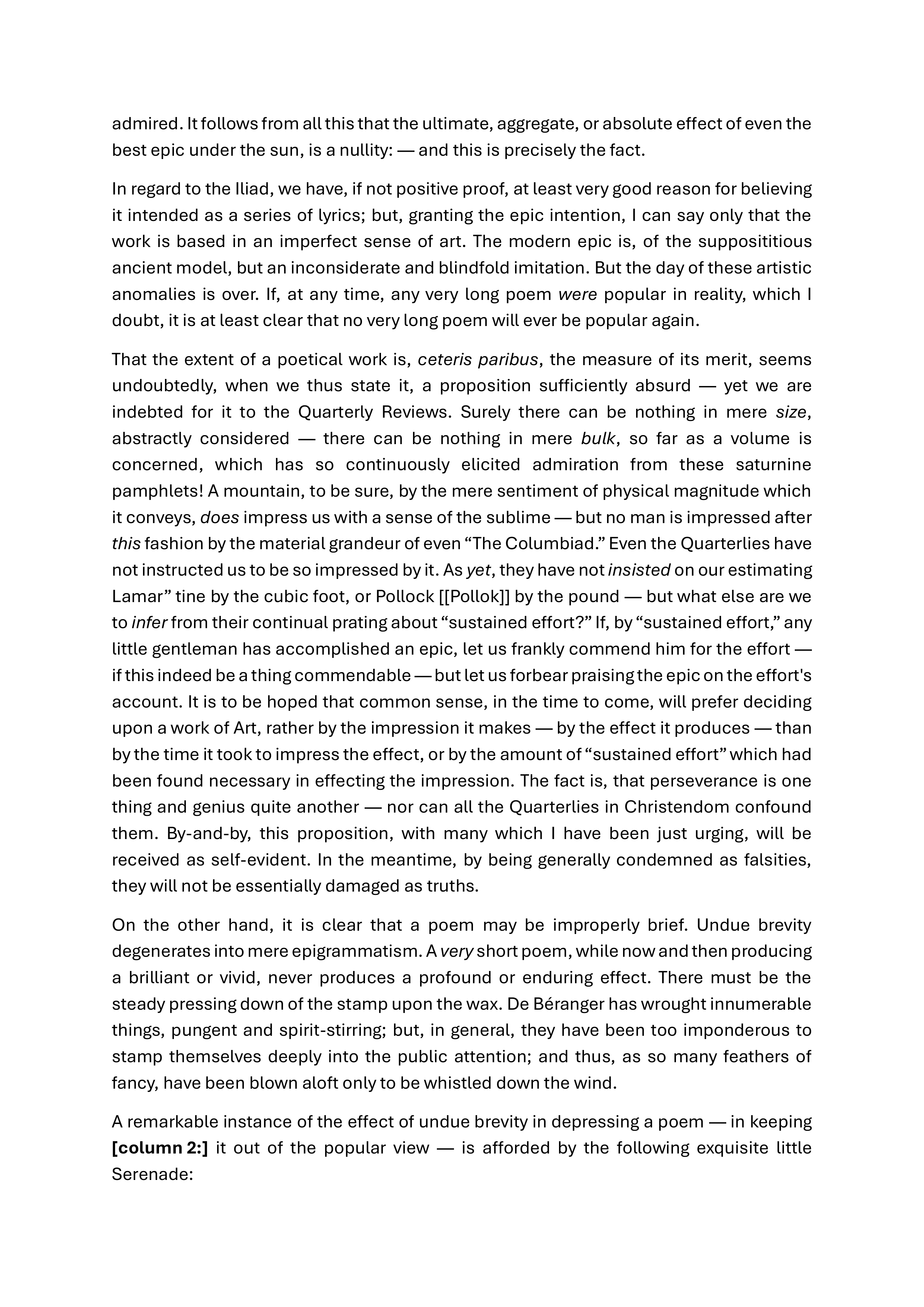 The Poetic Principle Essay — page 2