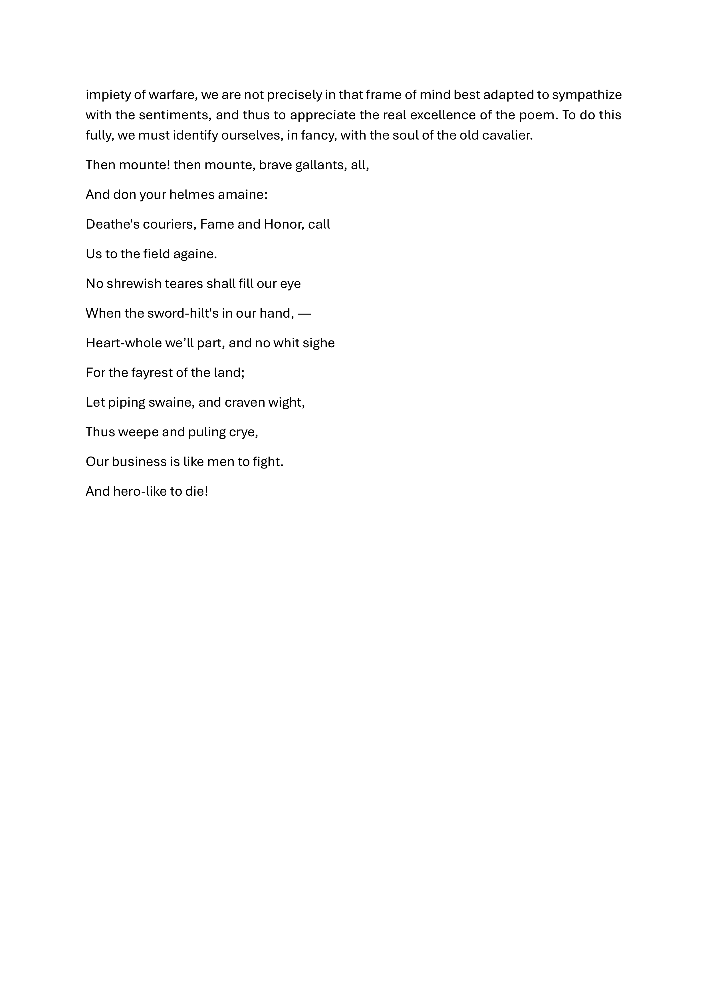 The Poetic Principle Essay — page 26