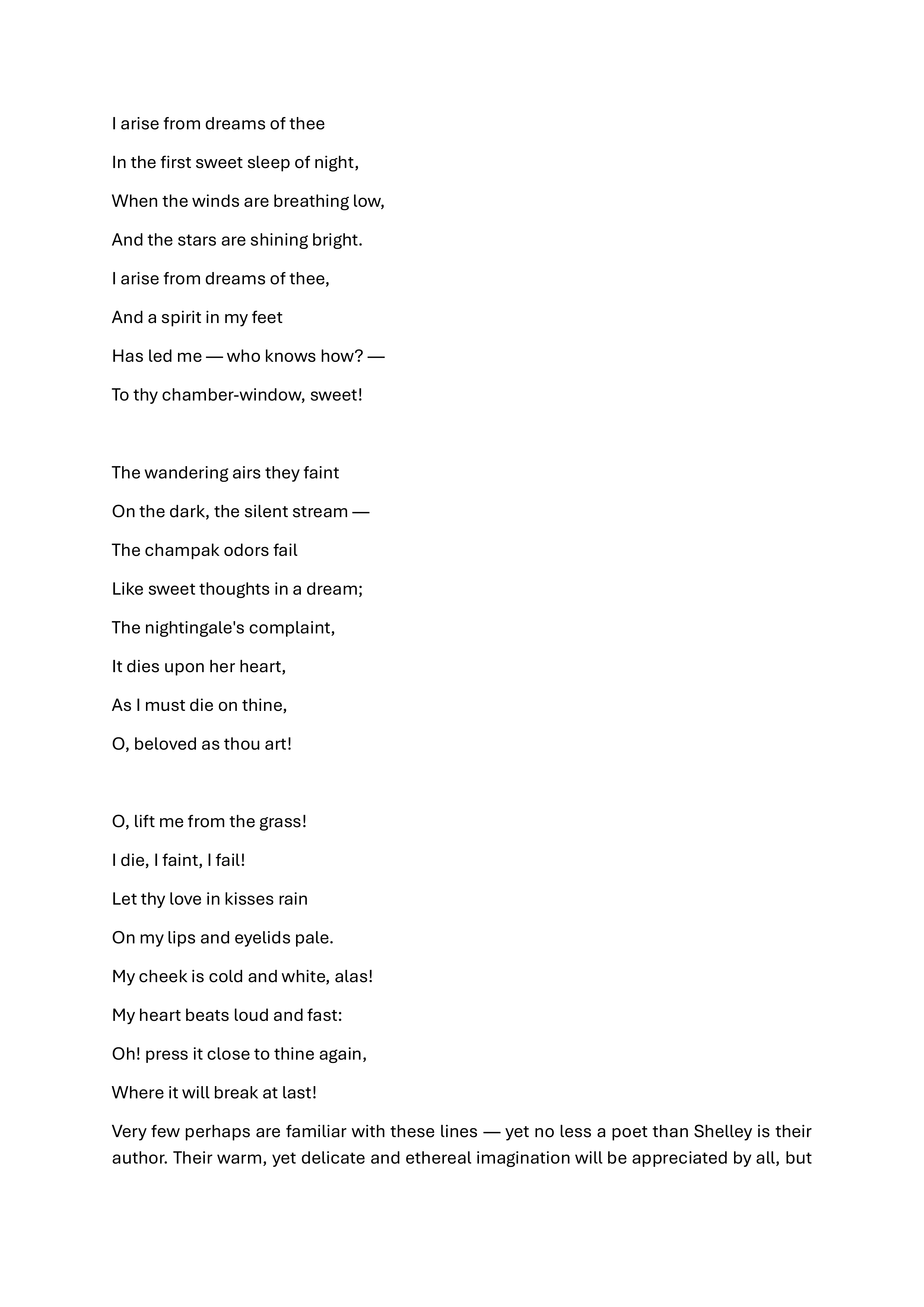 The Poetic Principle Essay — page 3