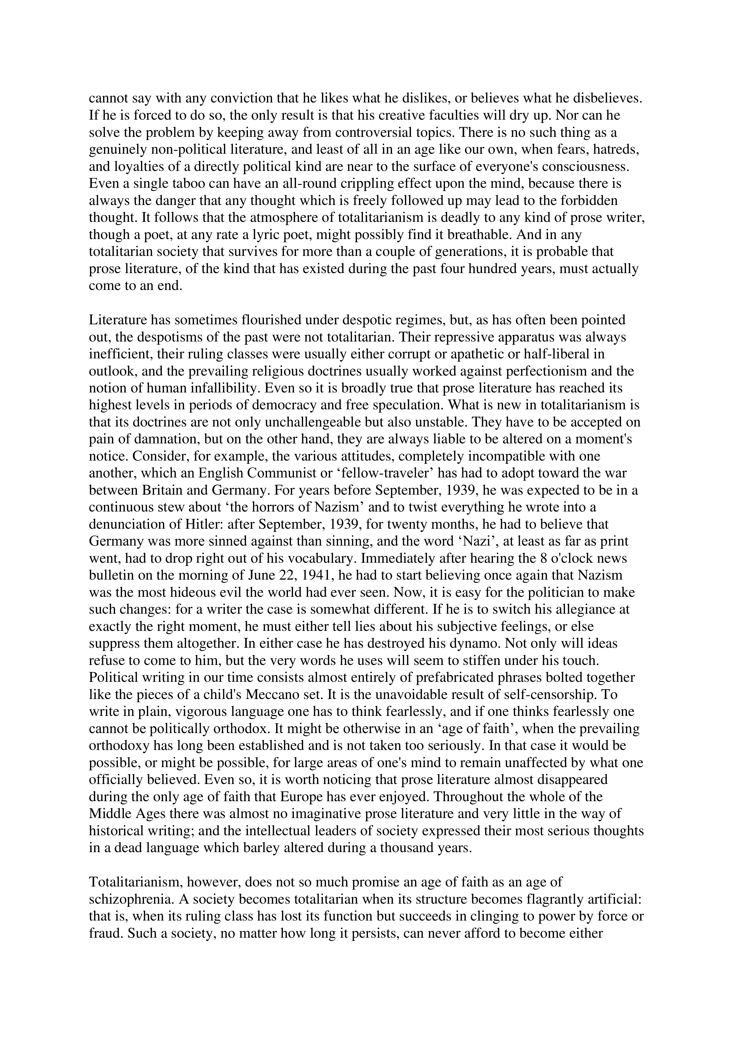 The Prevention of Literature Essay — page 5