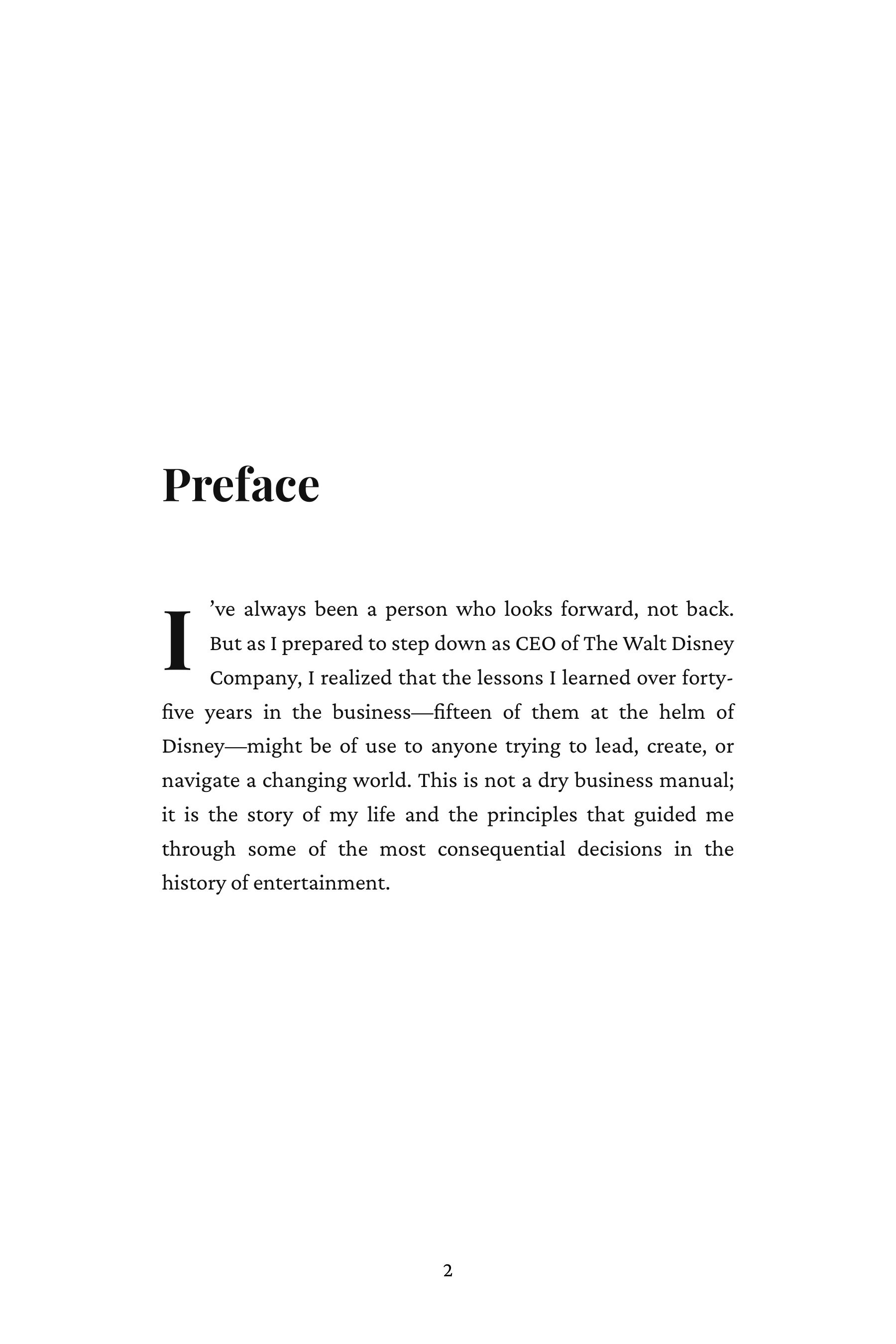 The Ride of a Lifetime by Bob Iger Disney CEO Autobiography — page 2