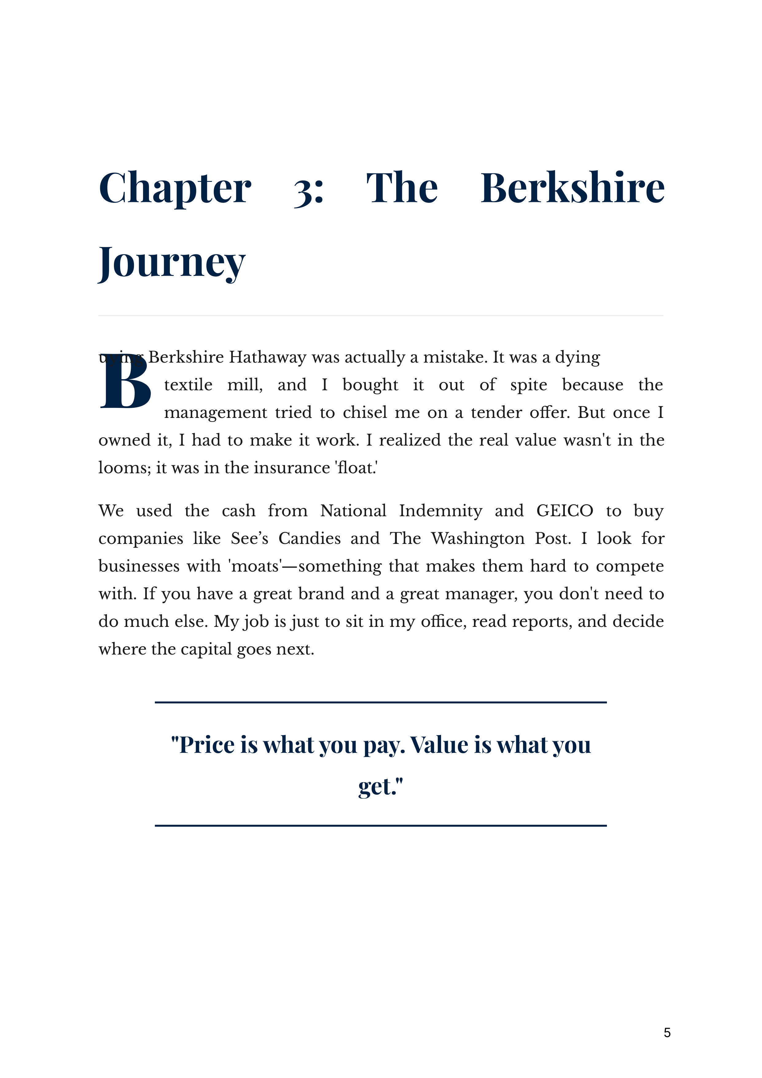 The Snowball by Warren Buffett Berkshire Hathaway CEO Autobiography — page 5