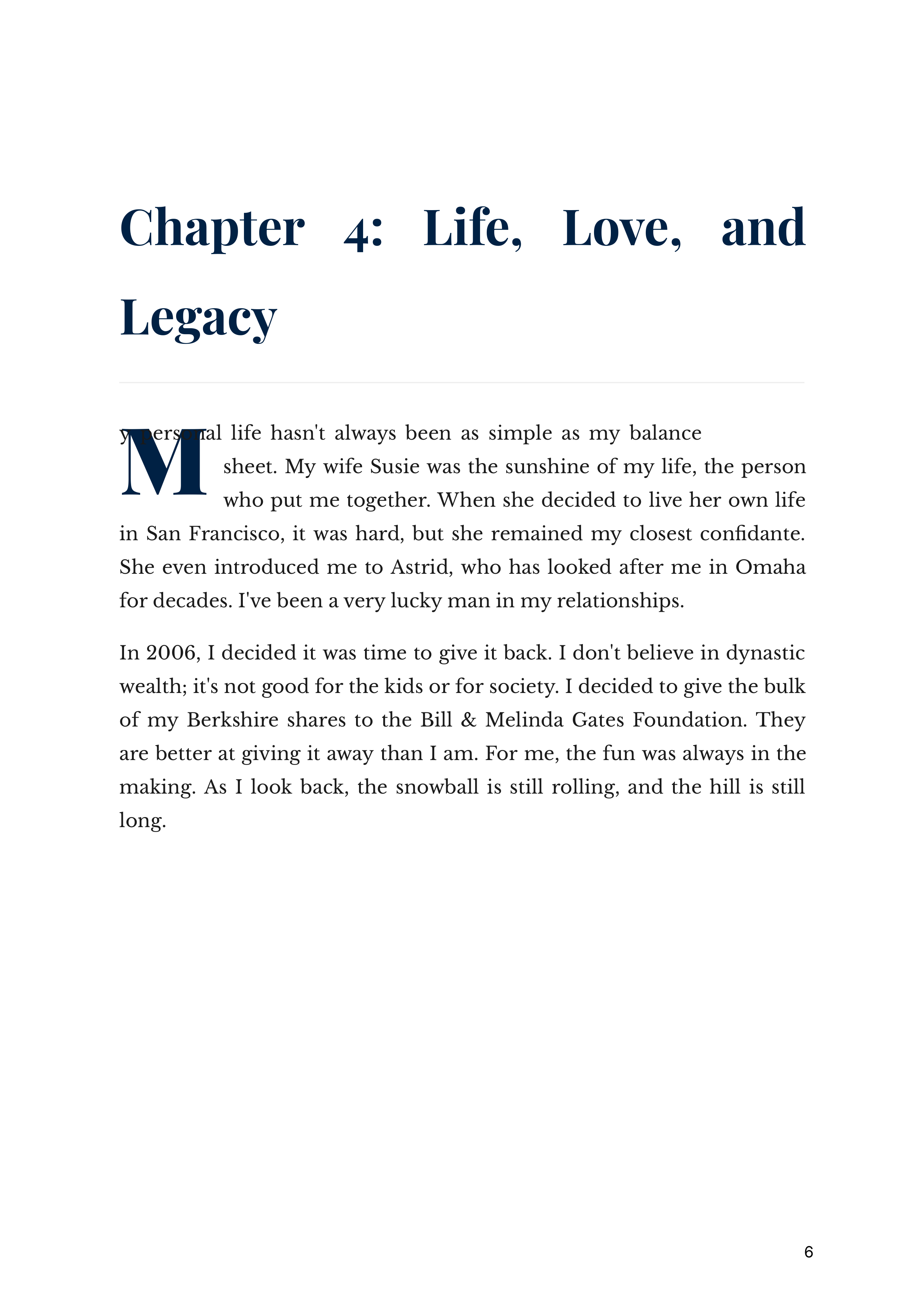 The Snowball by Warren Buffett Berkshire Hathaway CEO Autobiography — page 6