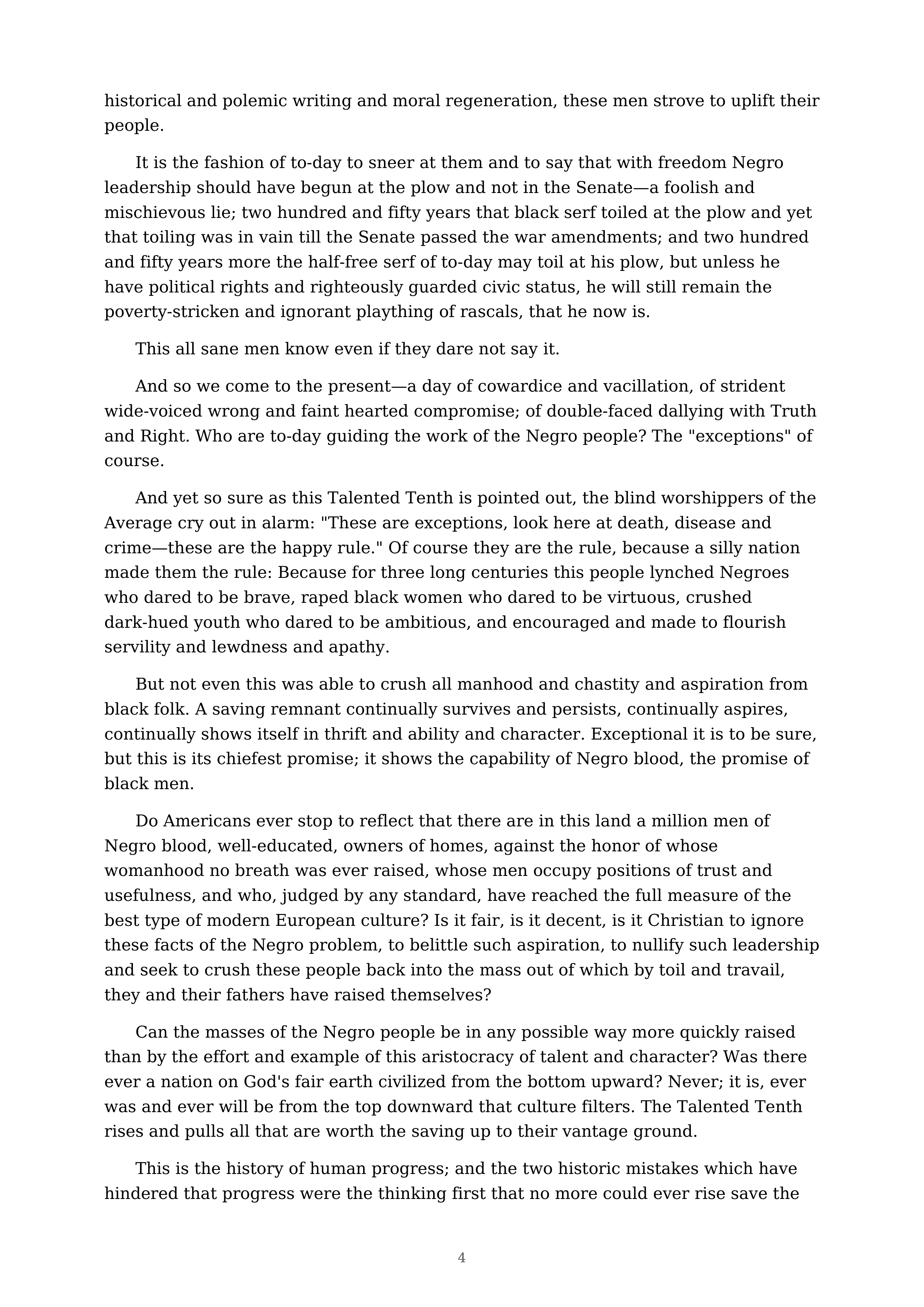The Talented Tenth Essay — page 4