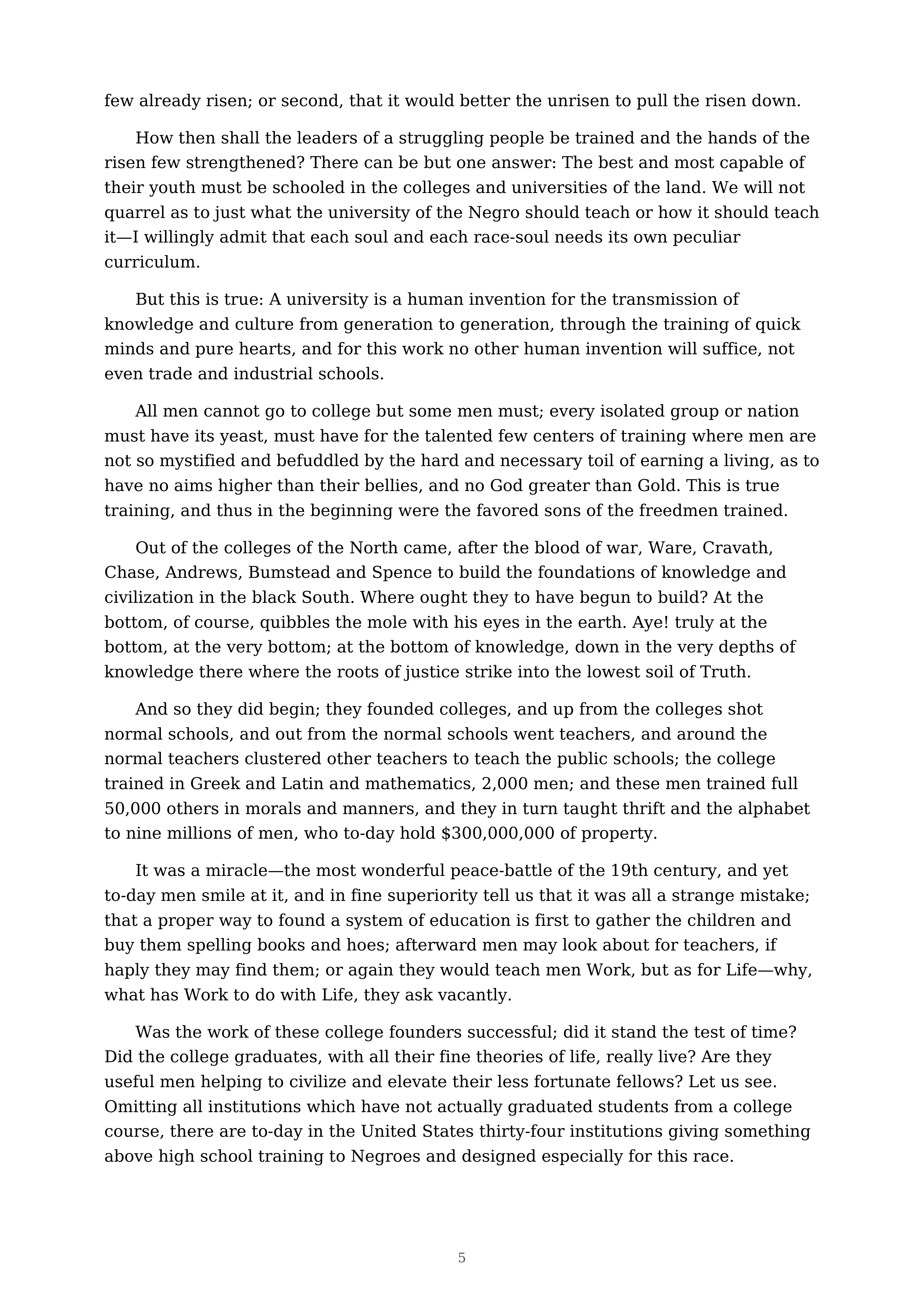 The Talented Tenth Essay — page 5
