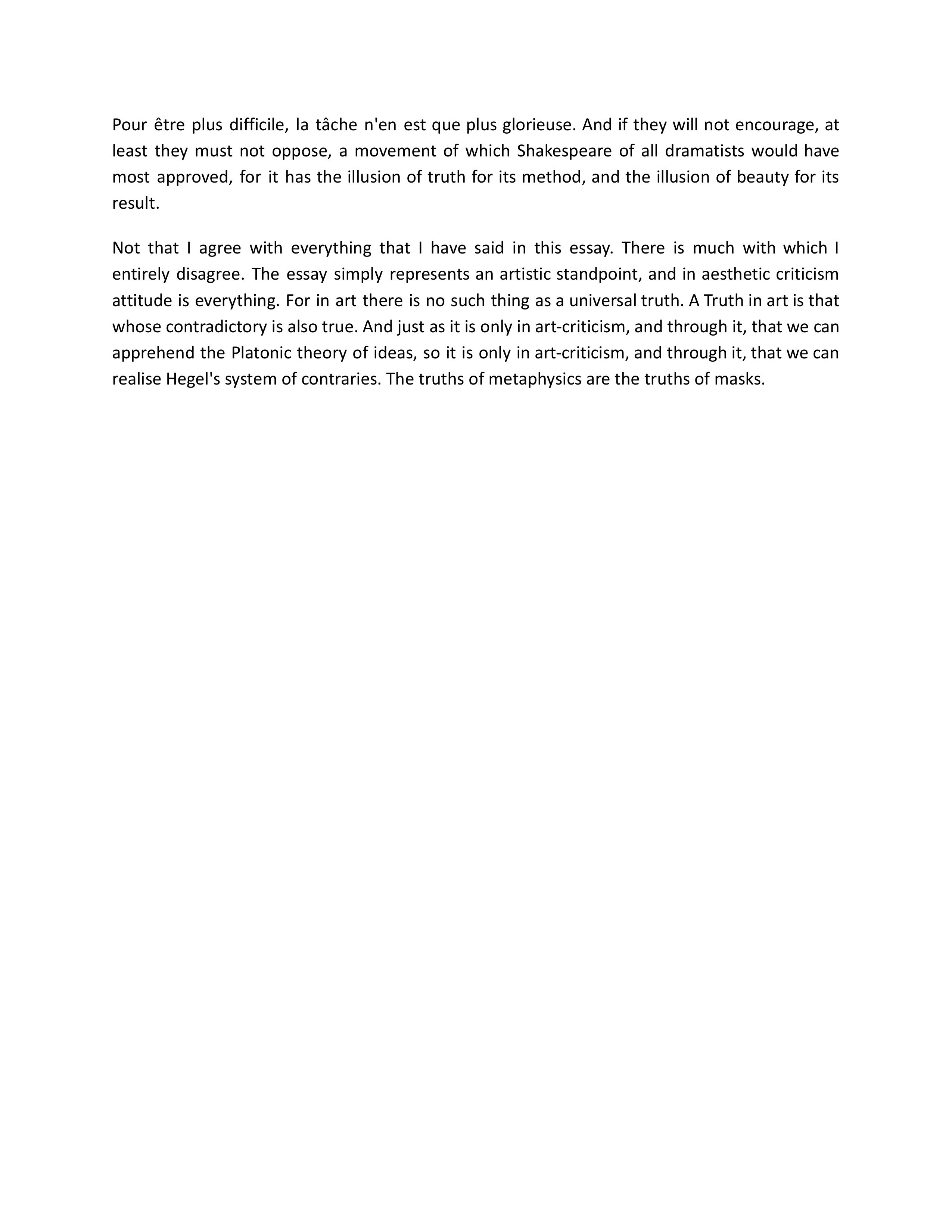The Truth of Masks Essay — page 20