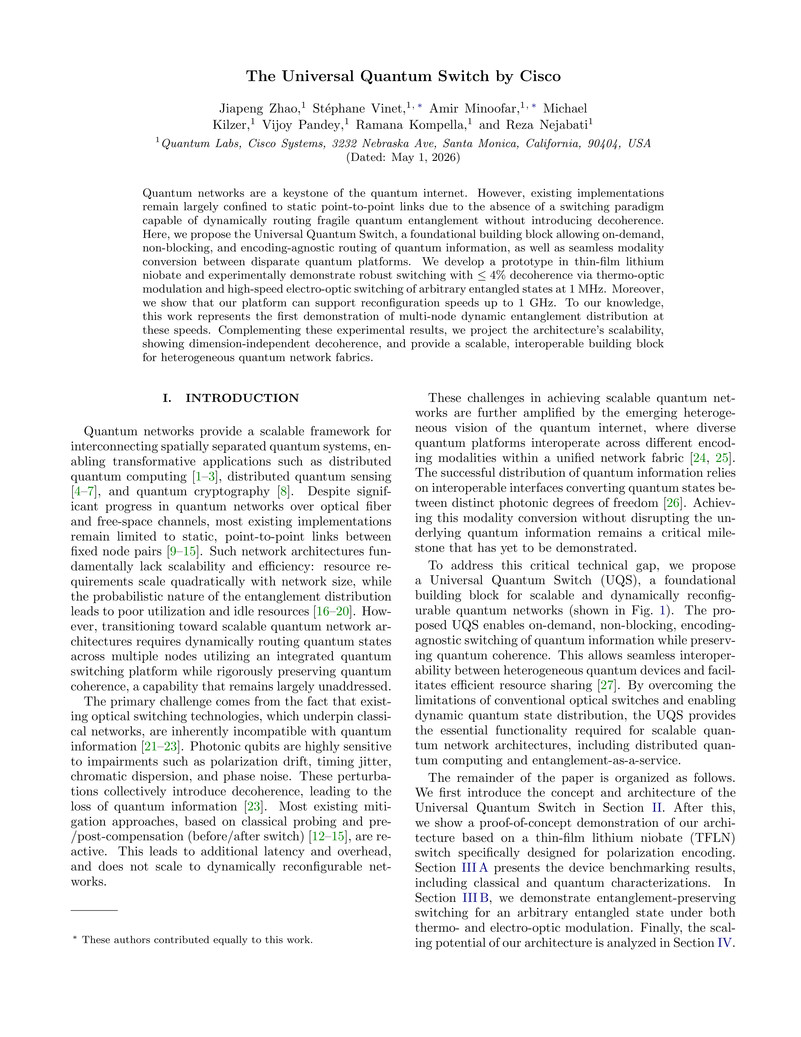 The Universal Quantum Switch Research Paper by Cisco — page 2