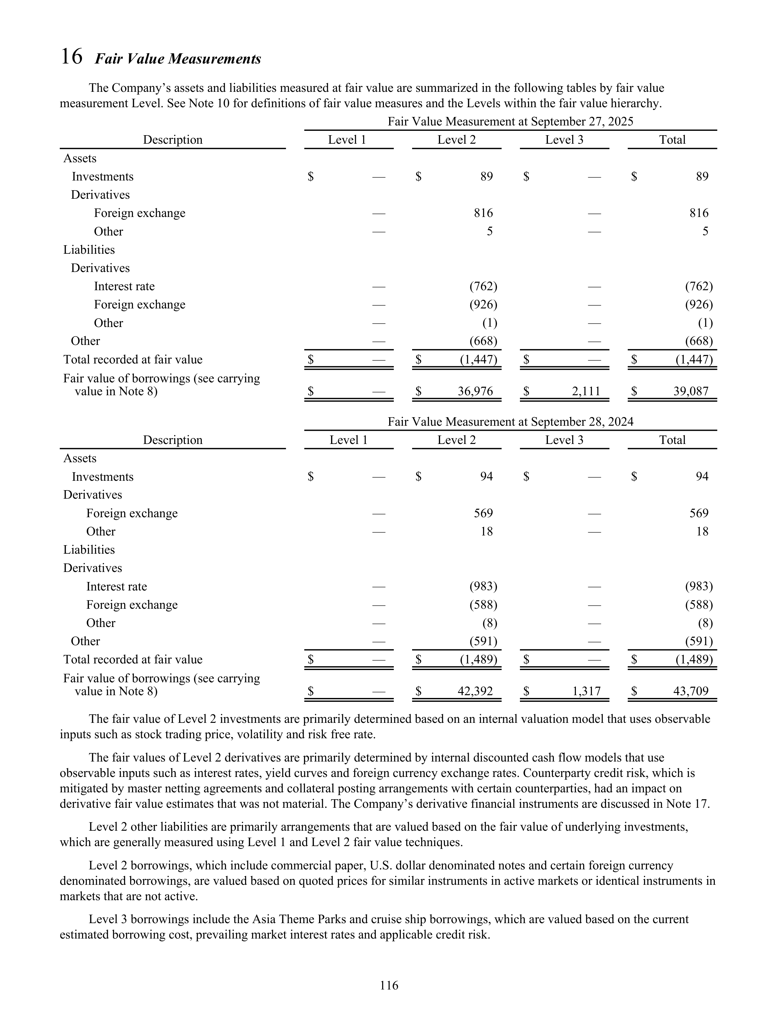 Disney Annual Report — page 119