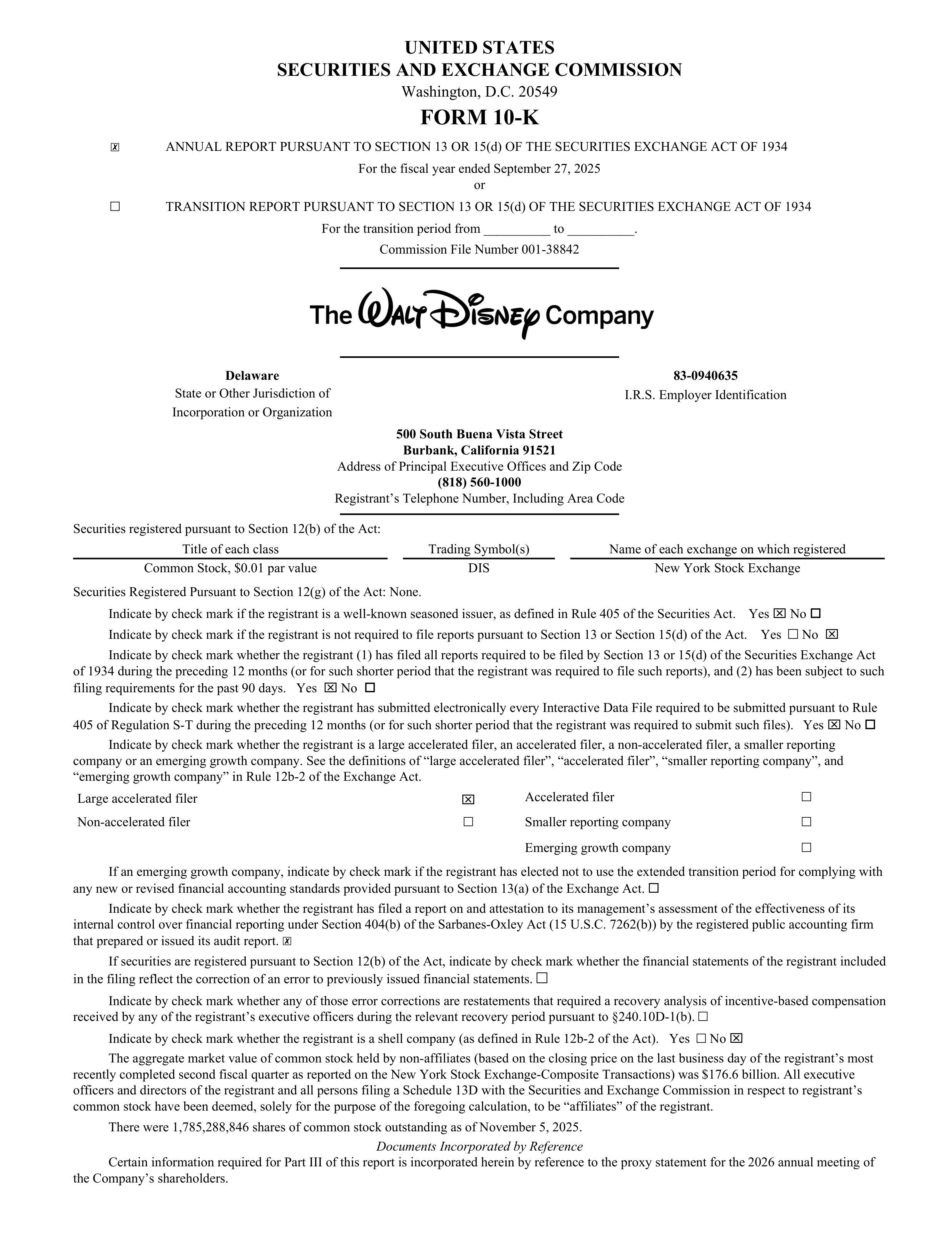 Disney Annual Report — page 2