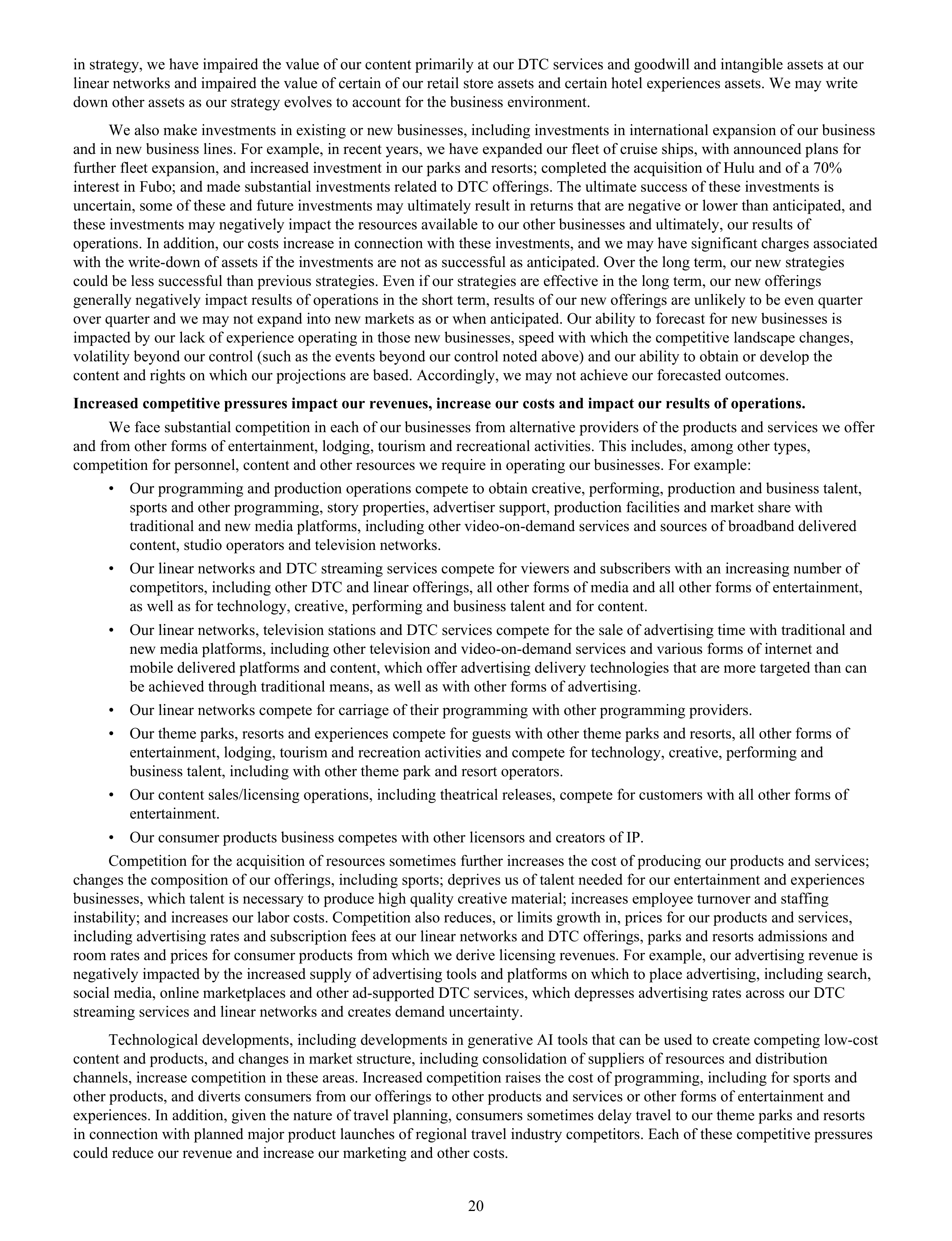 Disney Annual Report — page 23