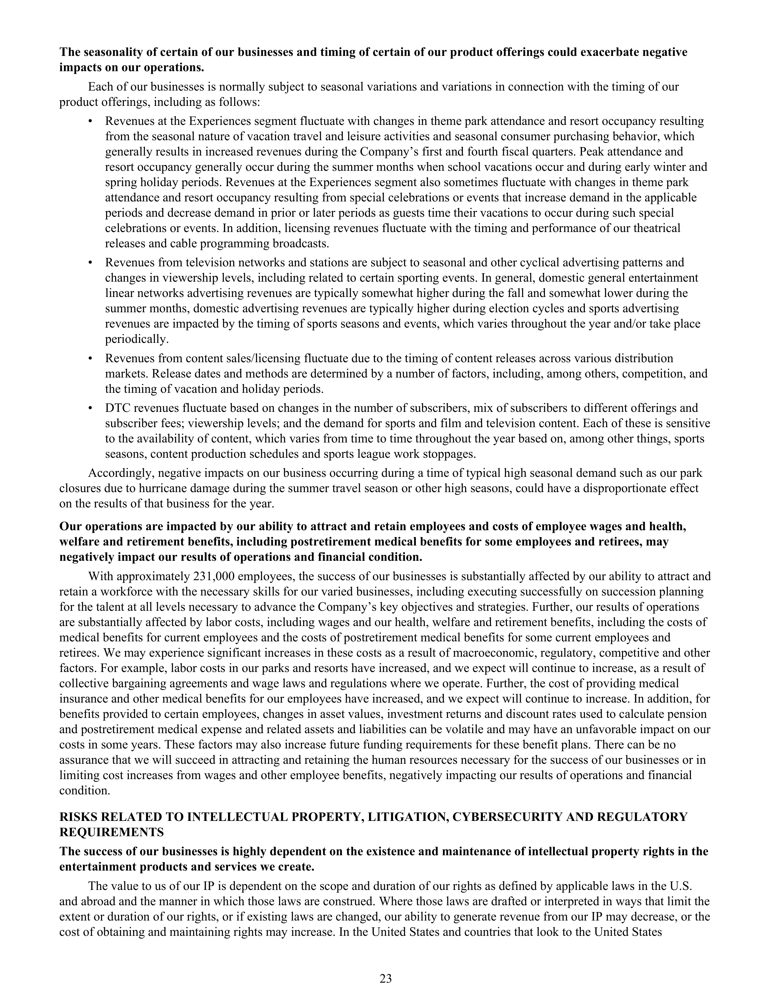 Disney Annual Report — page 26