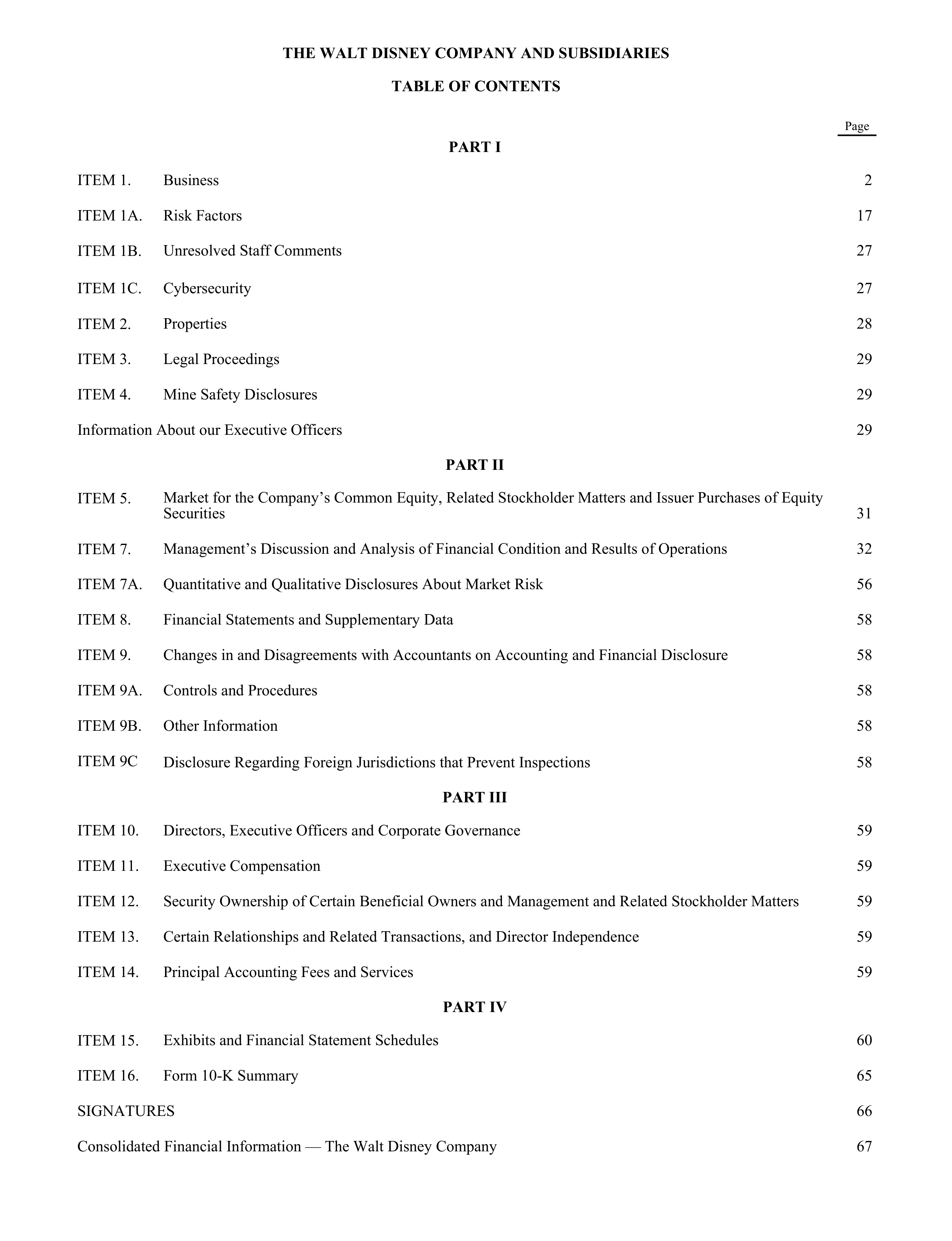 Disney Annual Report — page 3