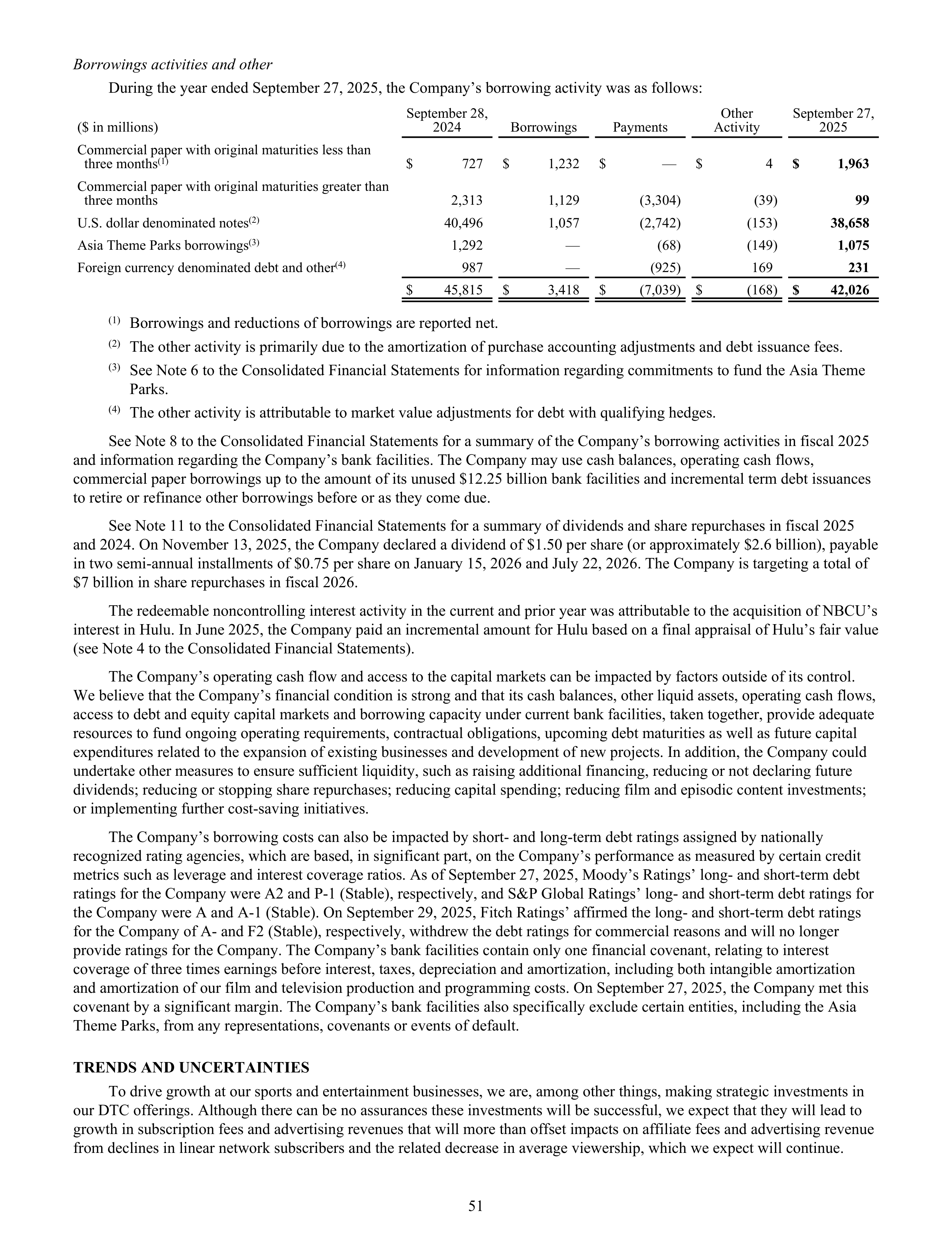 Disney Annual Report — page 54