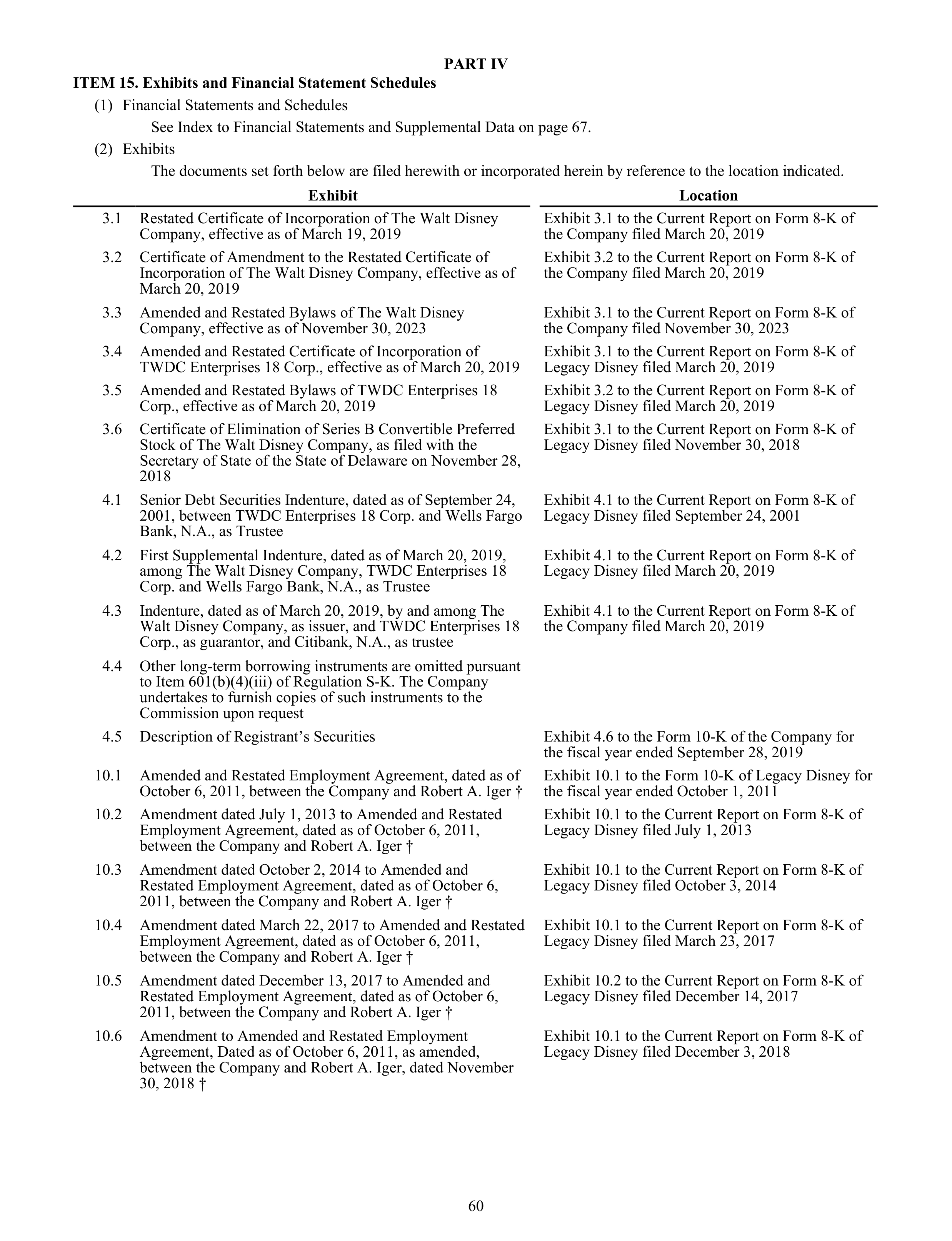 Disney Annual Report — page 63