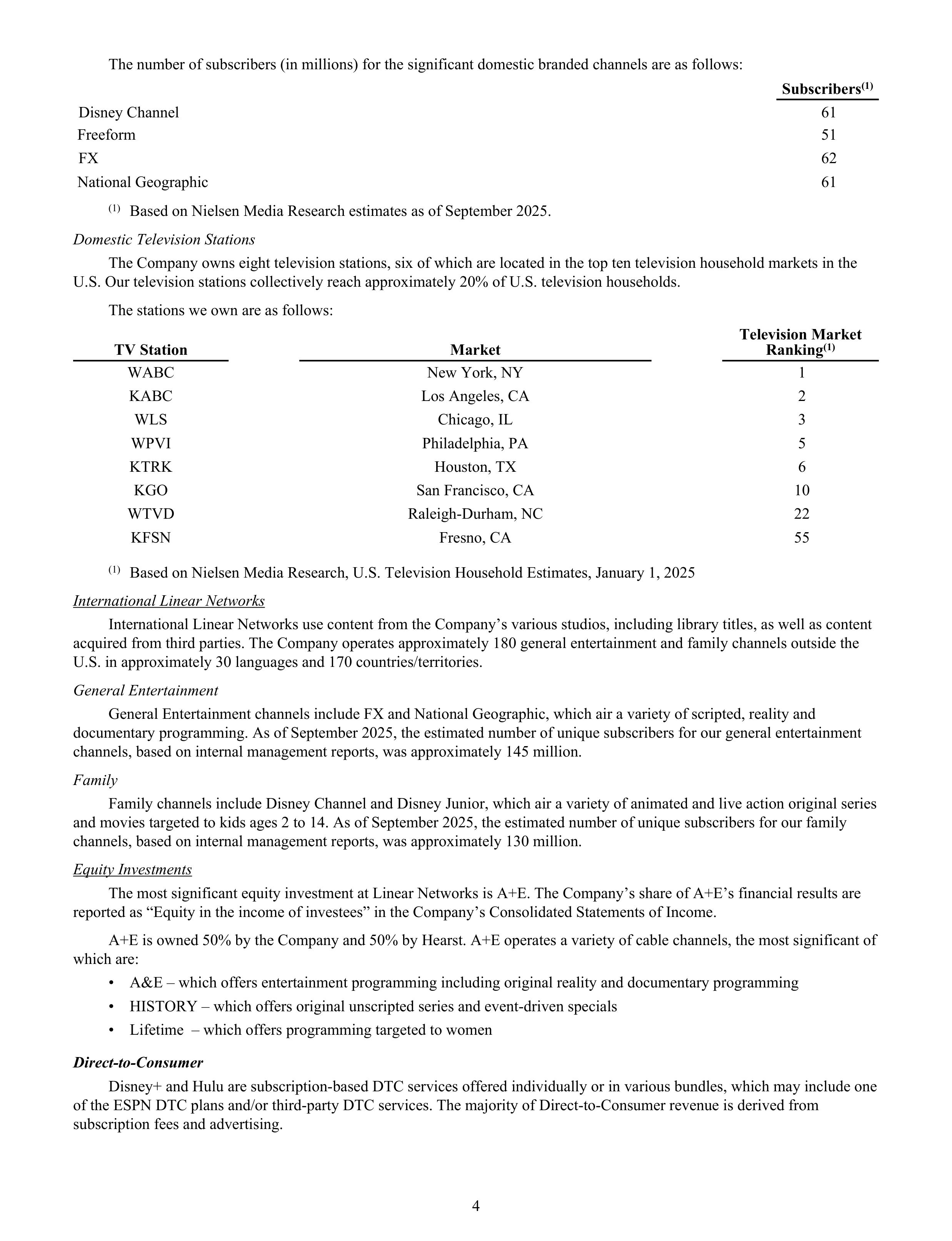 Disney Annual Report — page 7