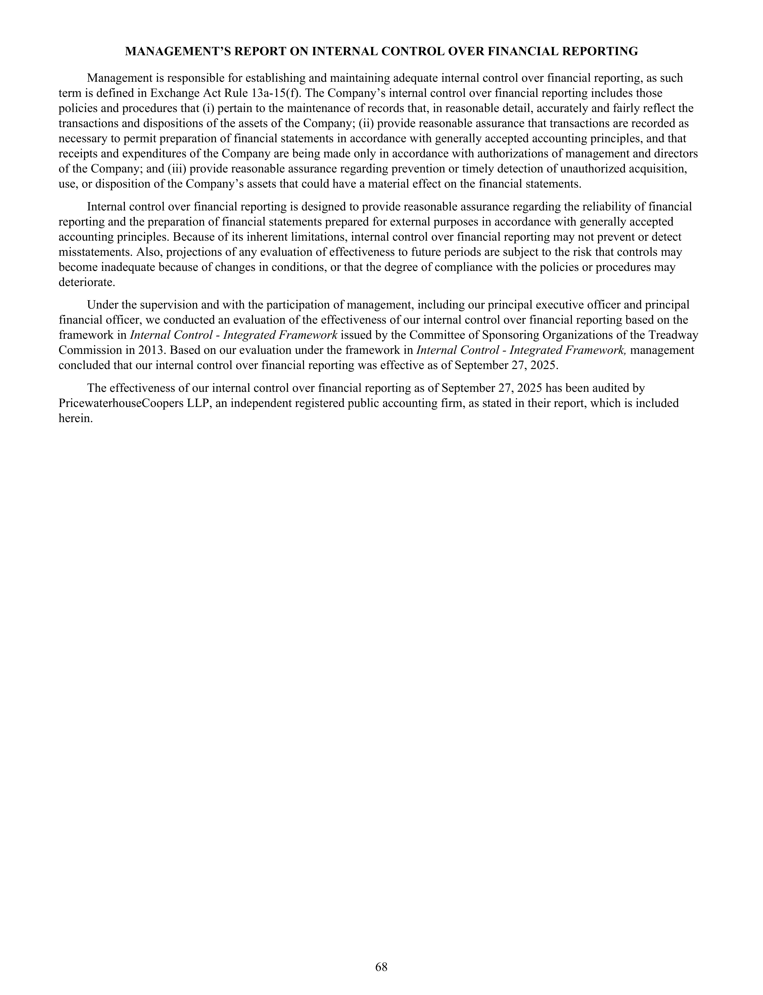 Disney Annual Report — page 71