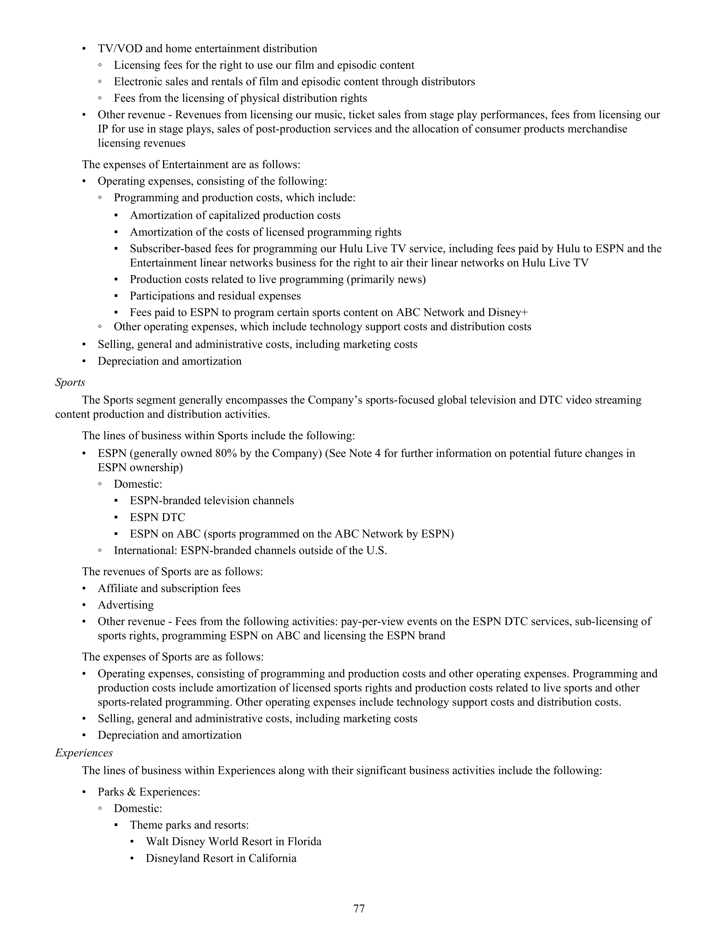 Disney Annual Report — page 80