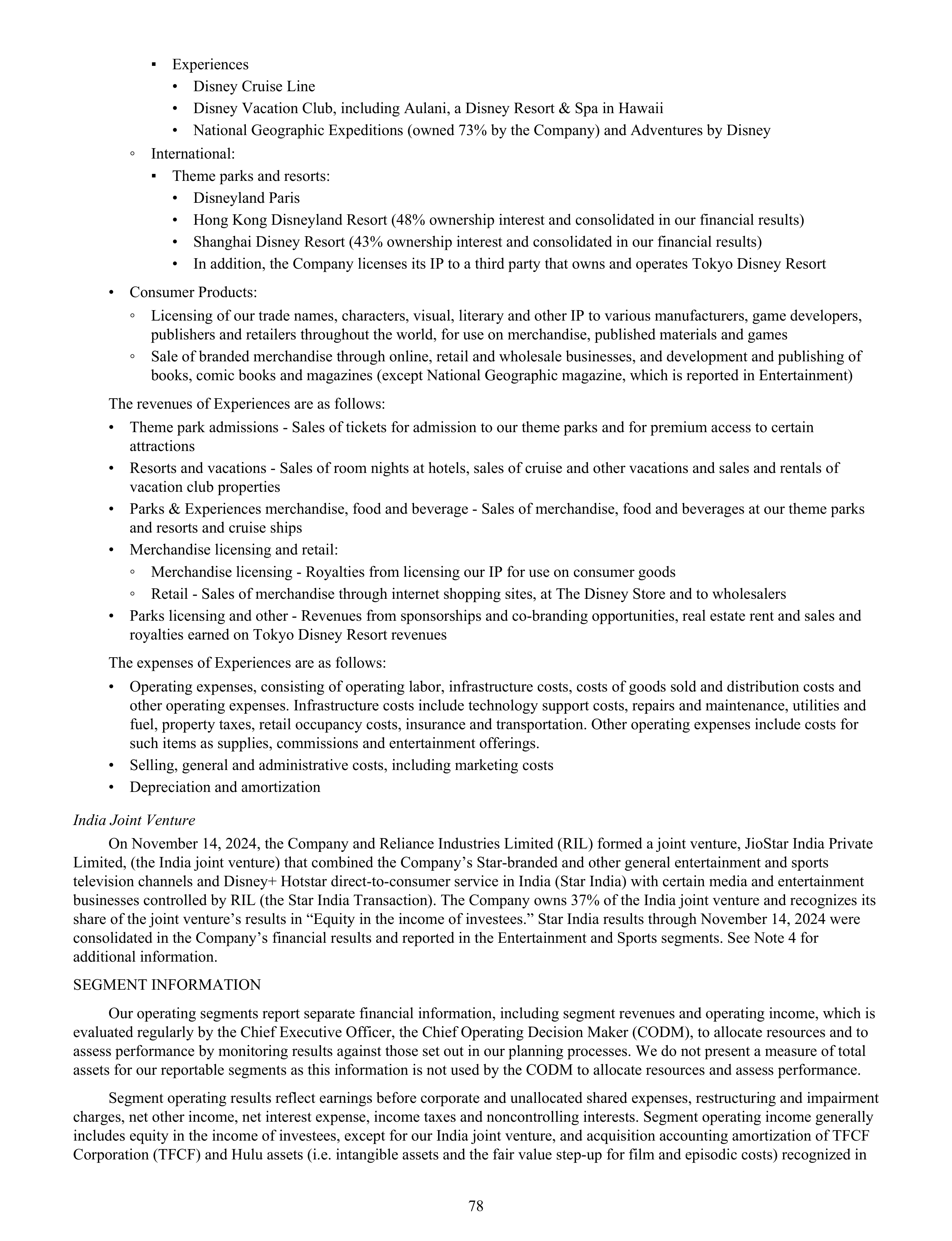 Disney Annual Report — page 81