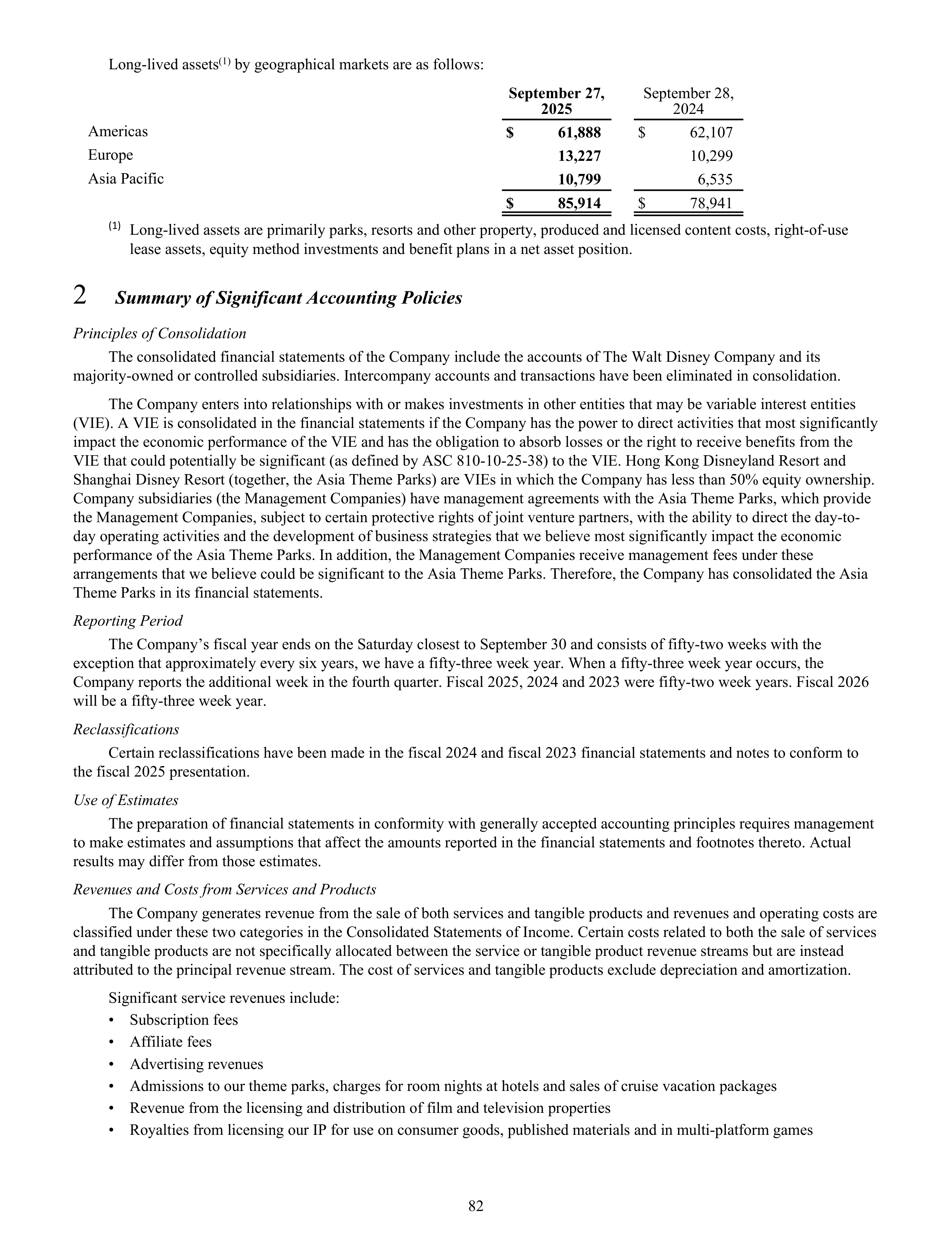 Disney Annual Report — page 85