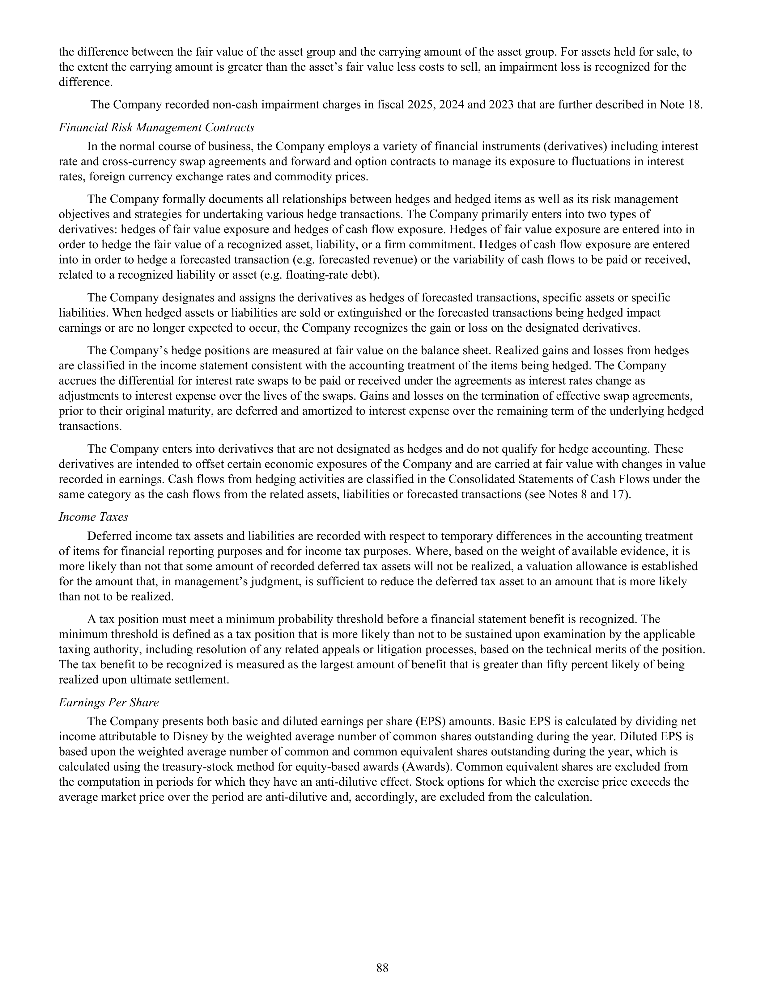 Disney Annual Report — page 91