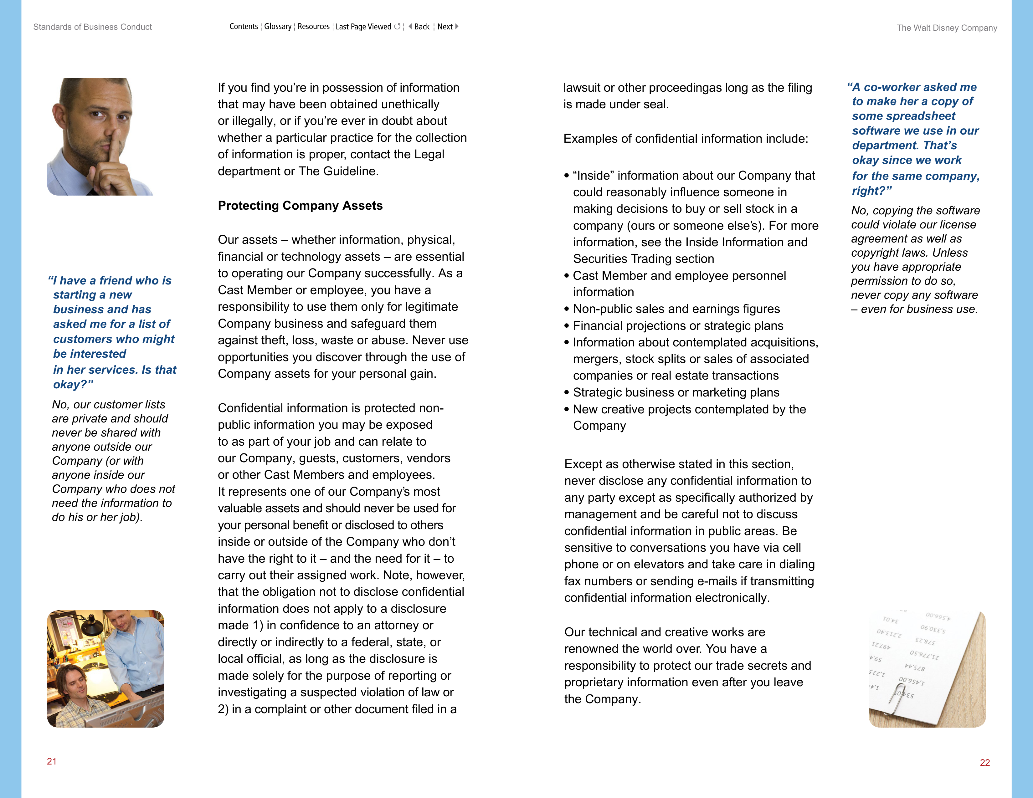 The Walt Disney Company Standards of Business Conduct Handbook — page 14