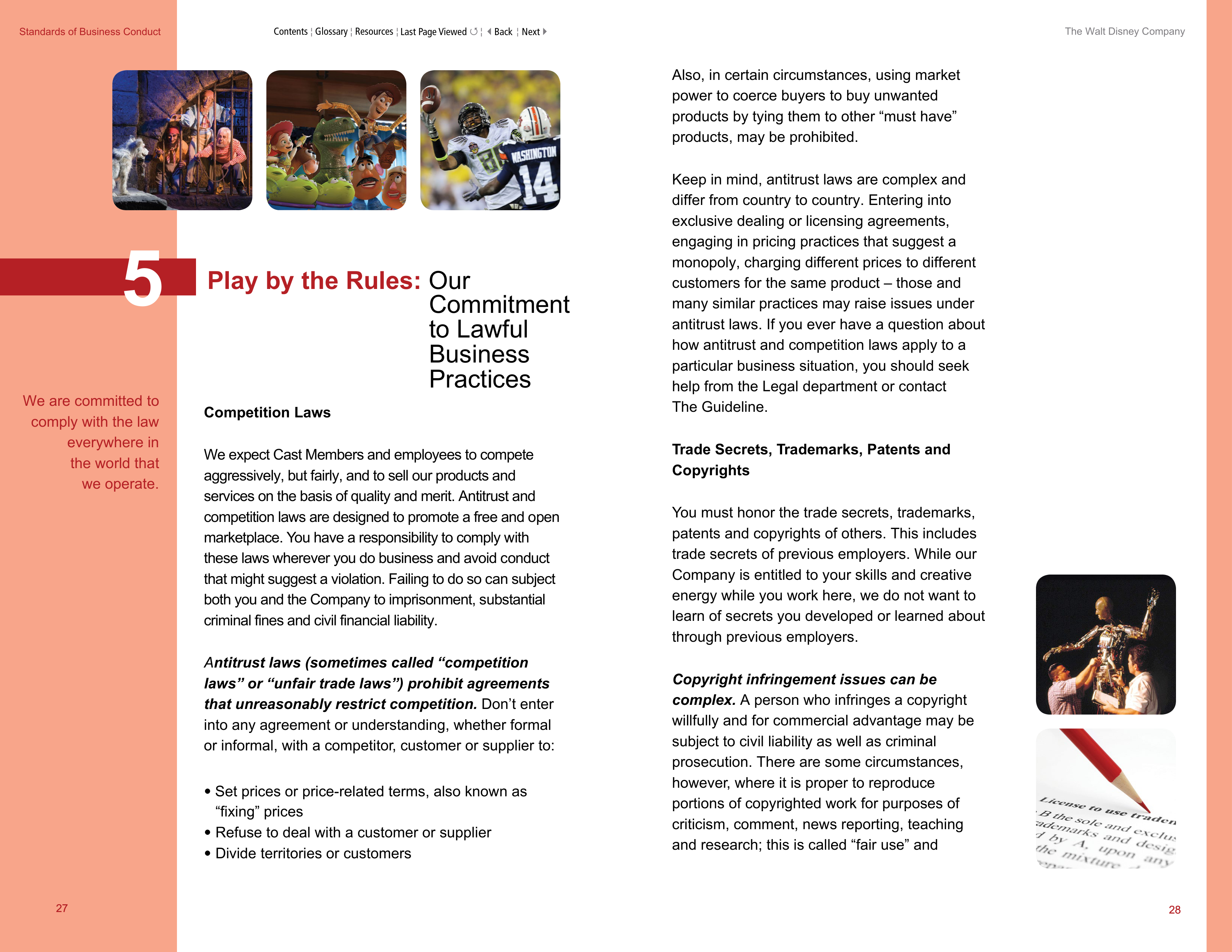 The Walt Disney Company Standards of Business Conduct Handbook — page 17