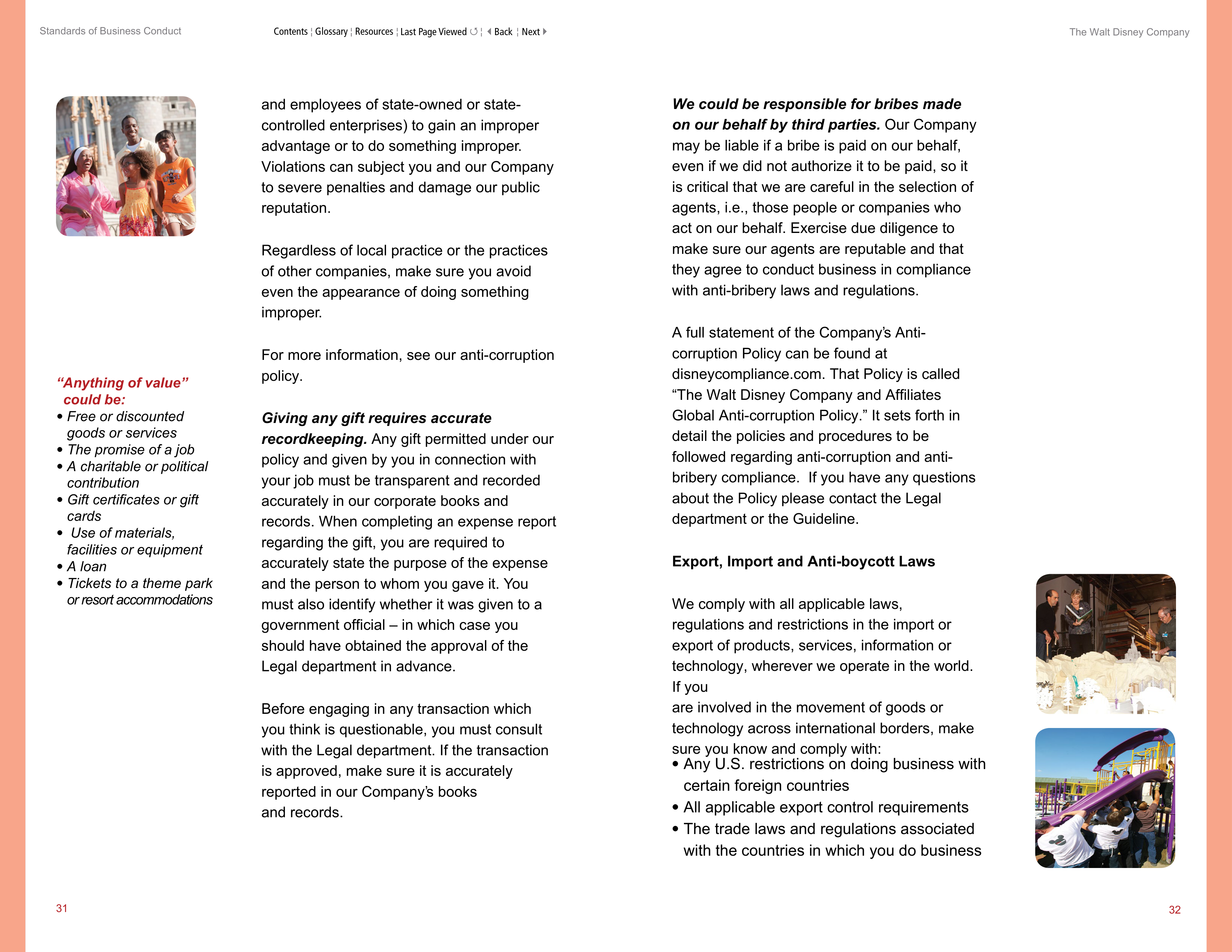 The Walt Disney Company Standards of Business Conduct Handbook — page 19