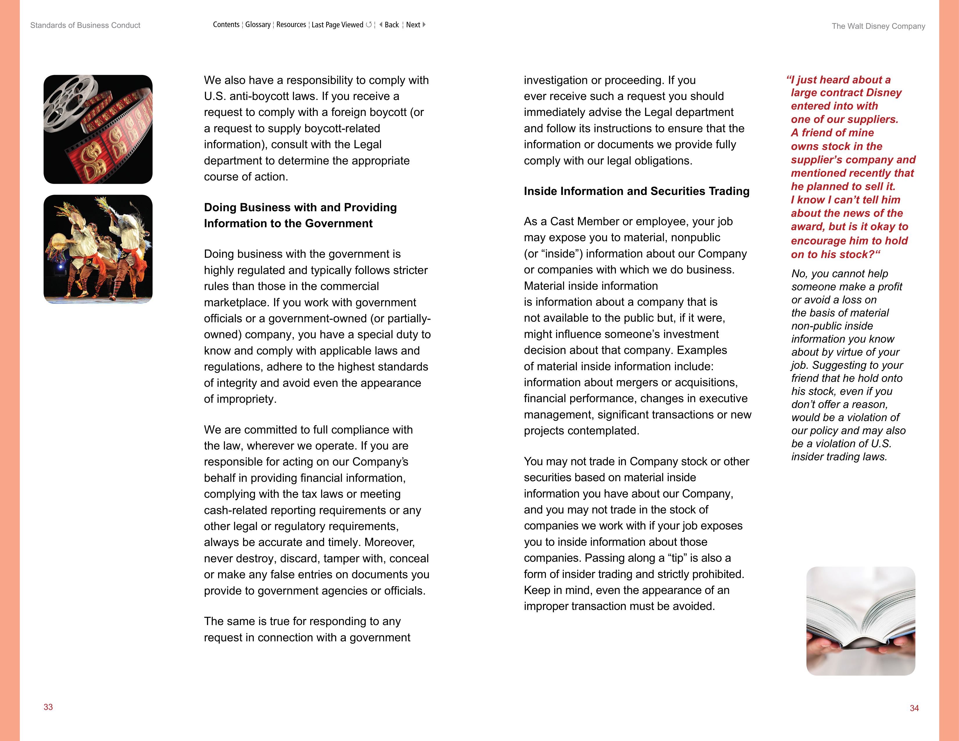 The Walt Disney Company Standards of Business Conduct Handbook — page 20