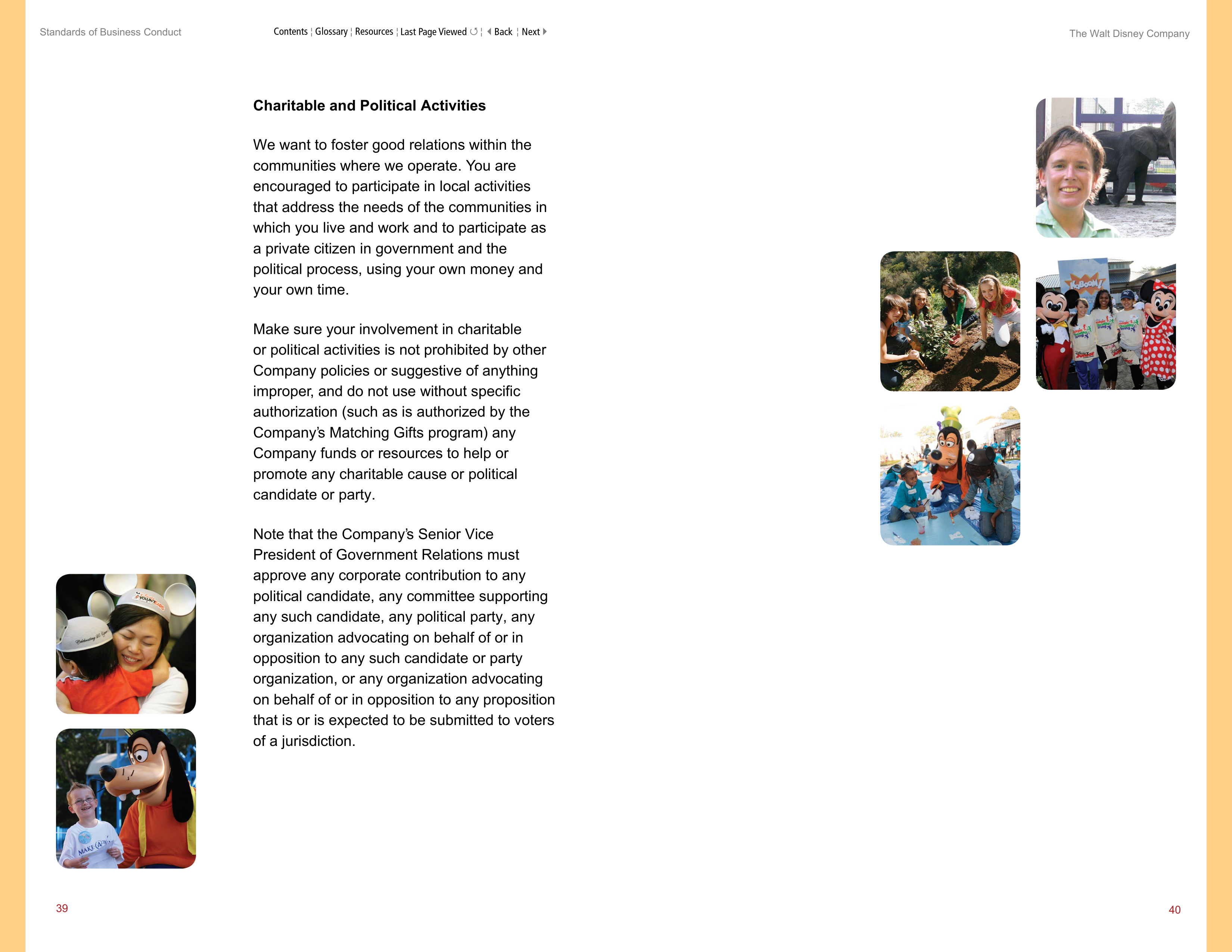 The Walt Disney Company Standards of Business Conduct Handbook — page 23
