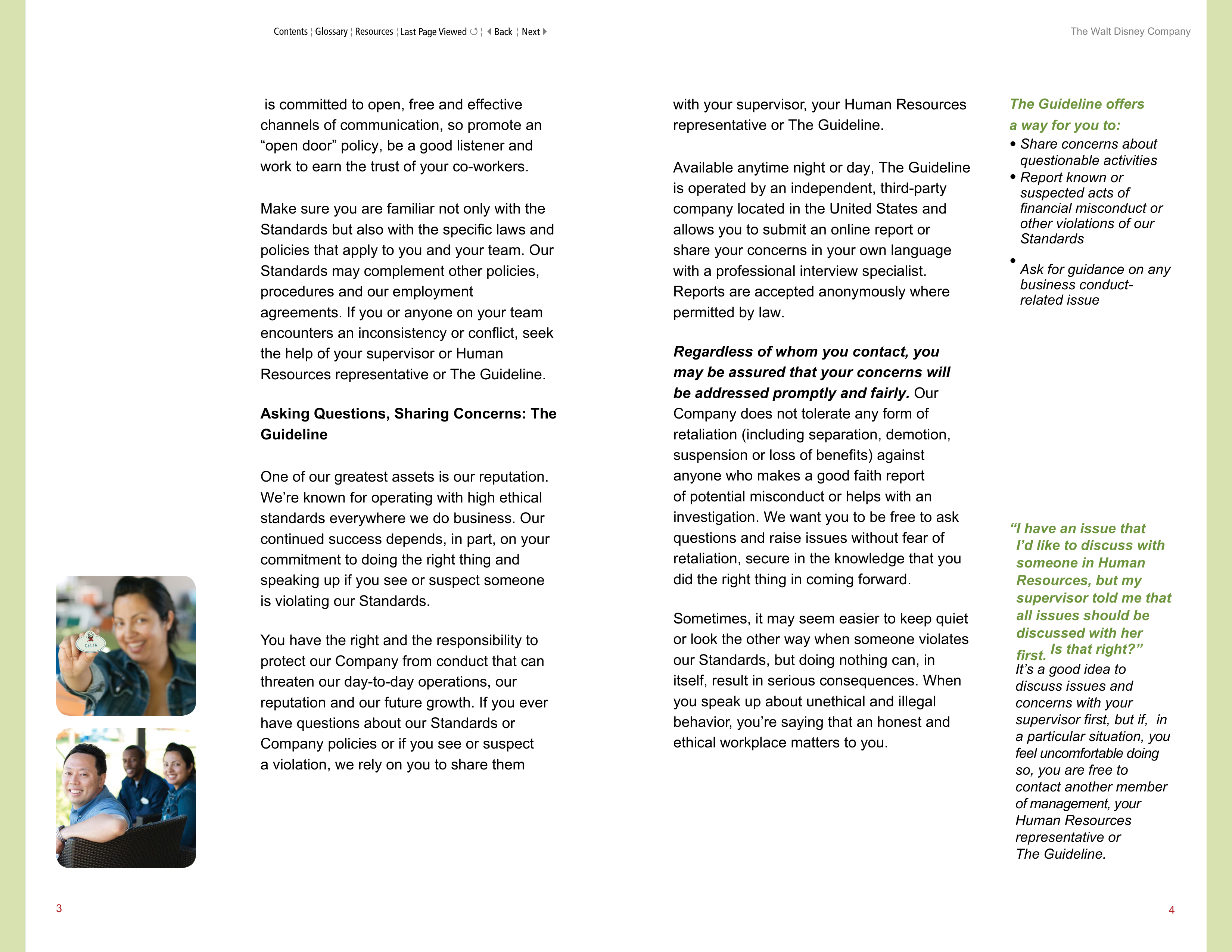 The Walt Disney Company Standards of Business Conduct Handbook — page 5
