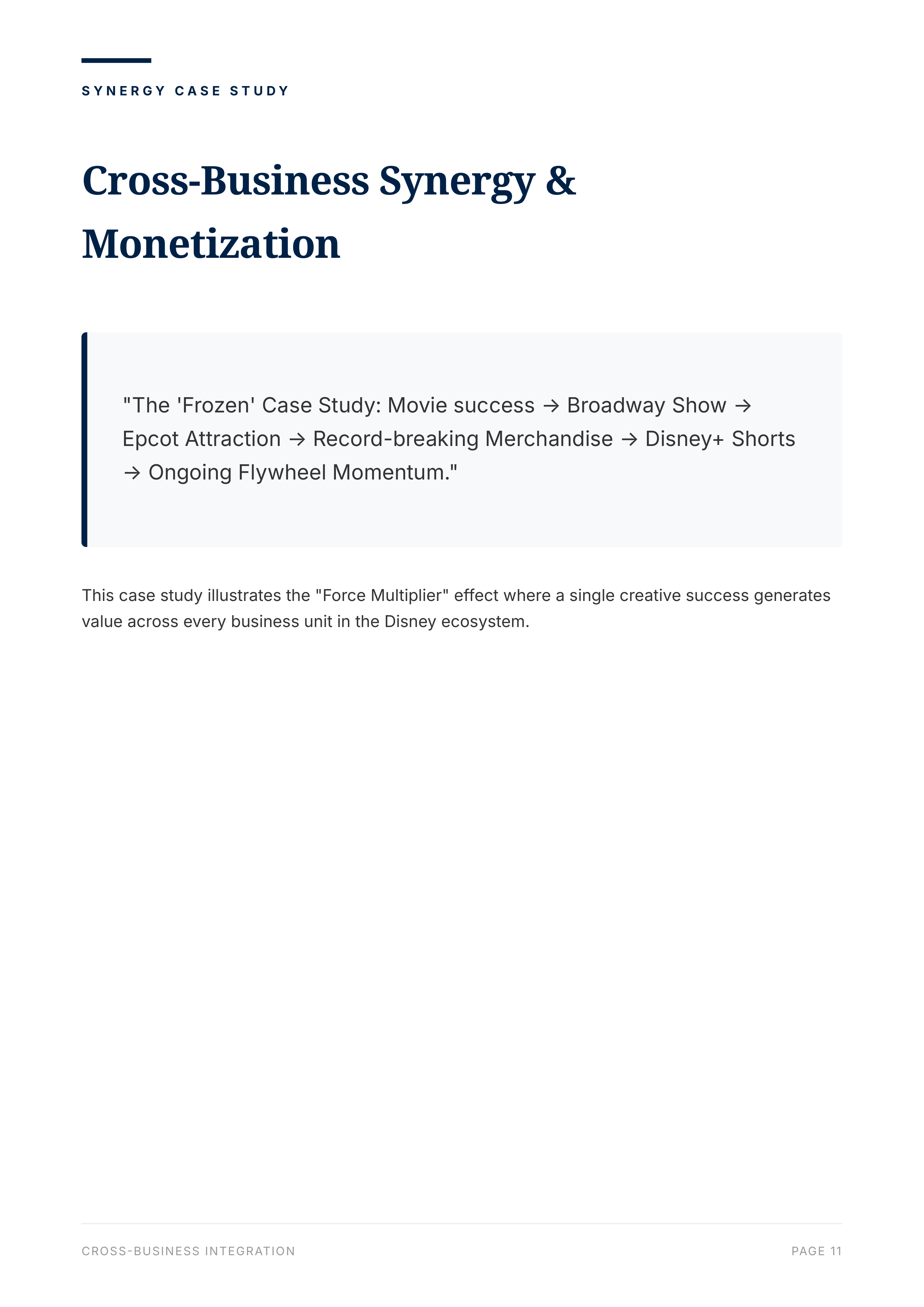 The Walt Disney Company’s Corporate Strategic Franchise Flywheel Portfolio — page 13
