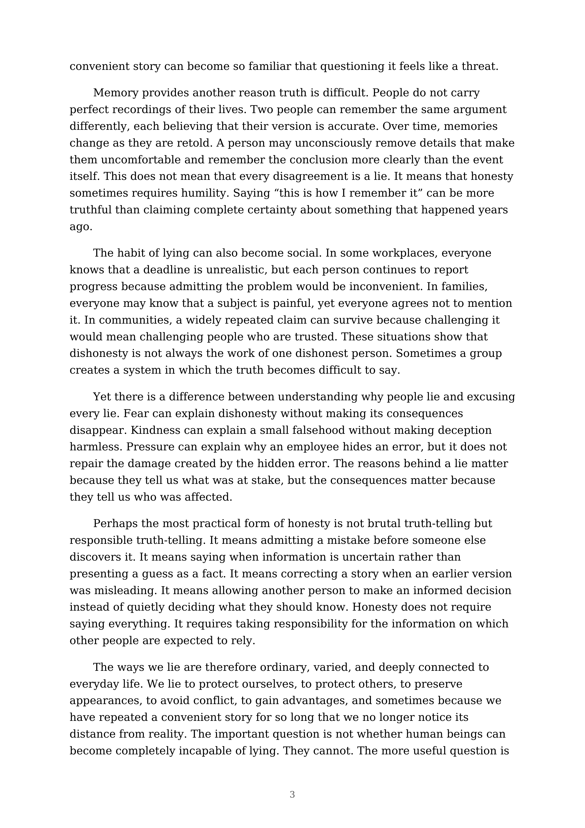 The Ways We Lie Essay — page 3