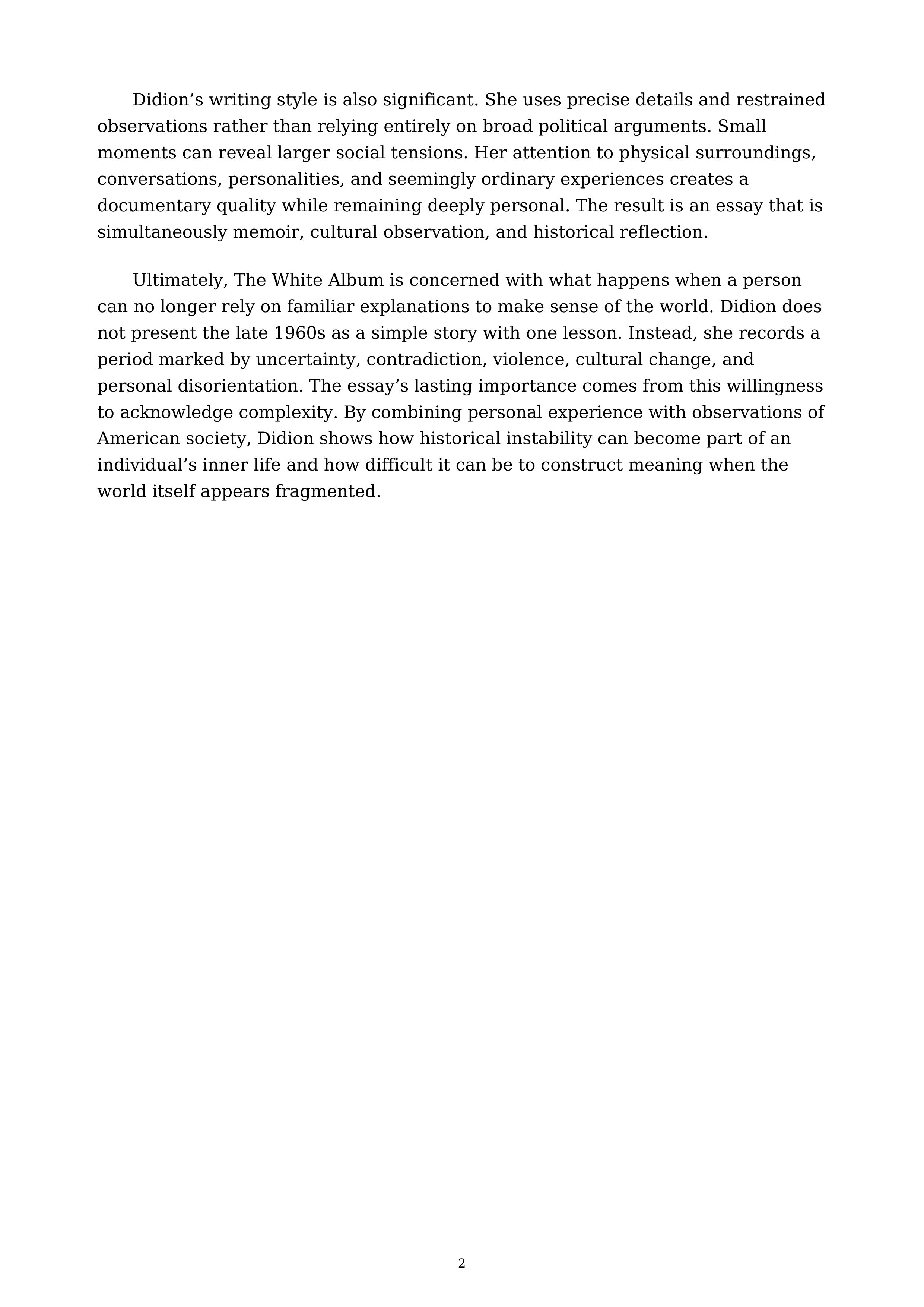 The White Album Essay — page 2