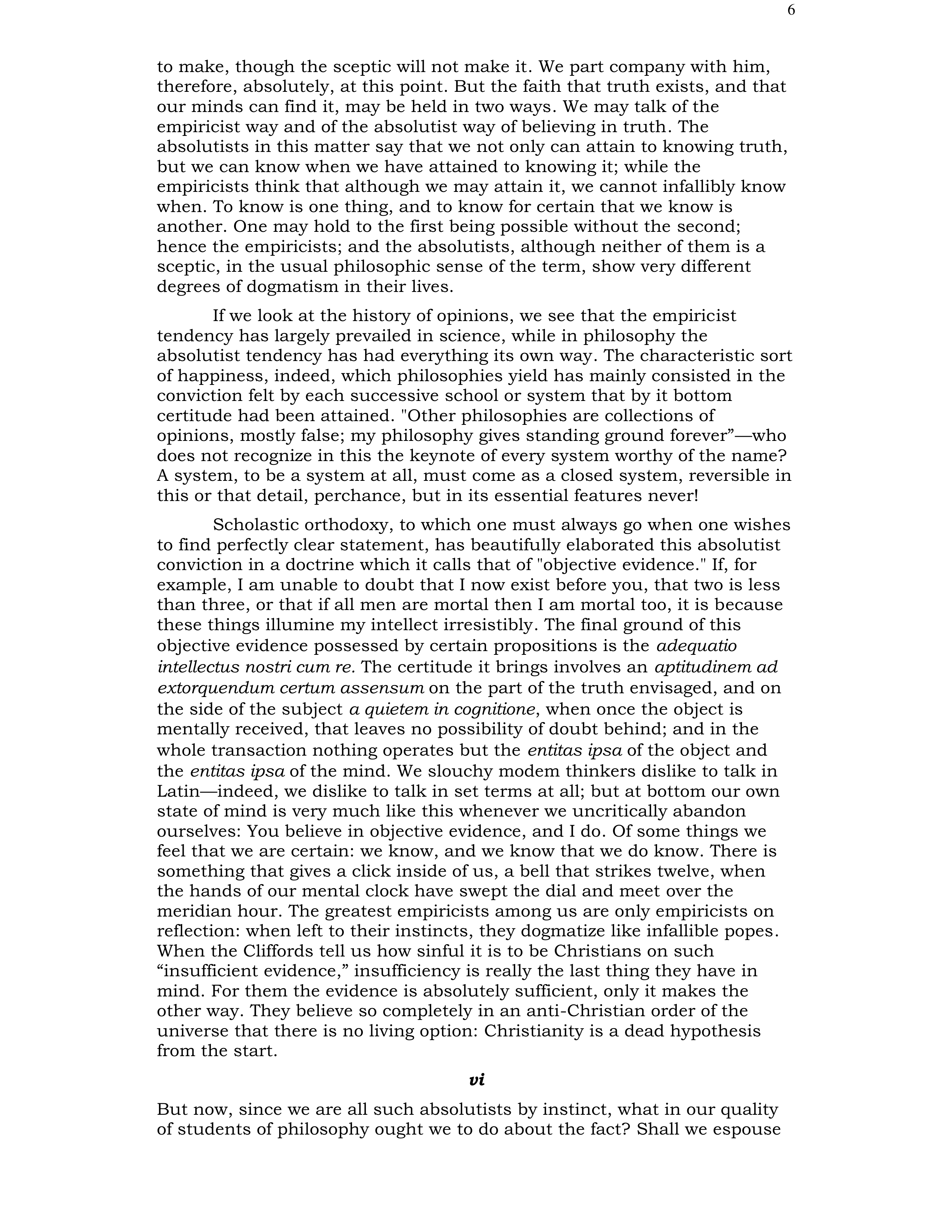 The Will to Believe Essay — page 6