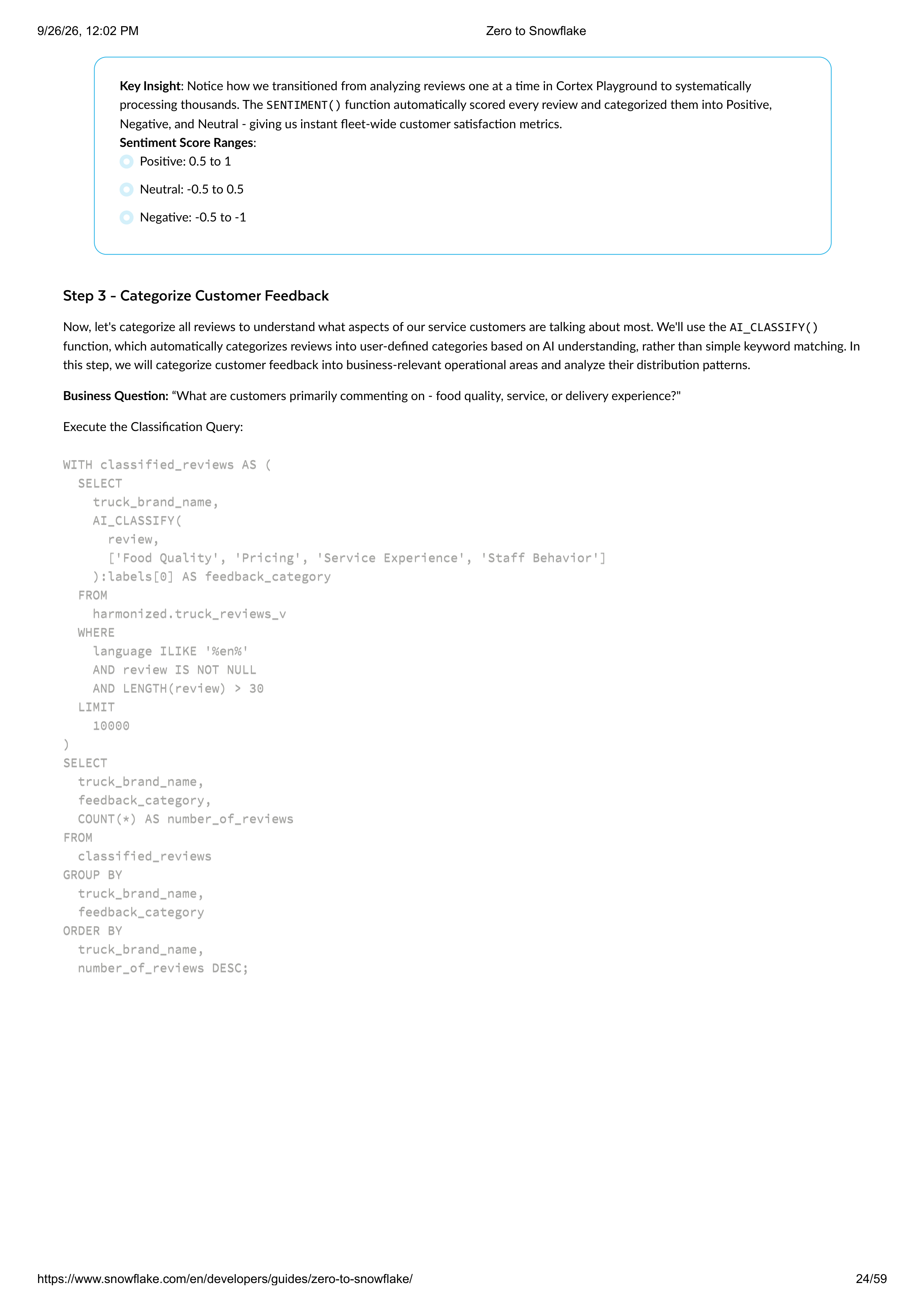 The Zero to Snowflake Quickstart Guide — page 24