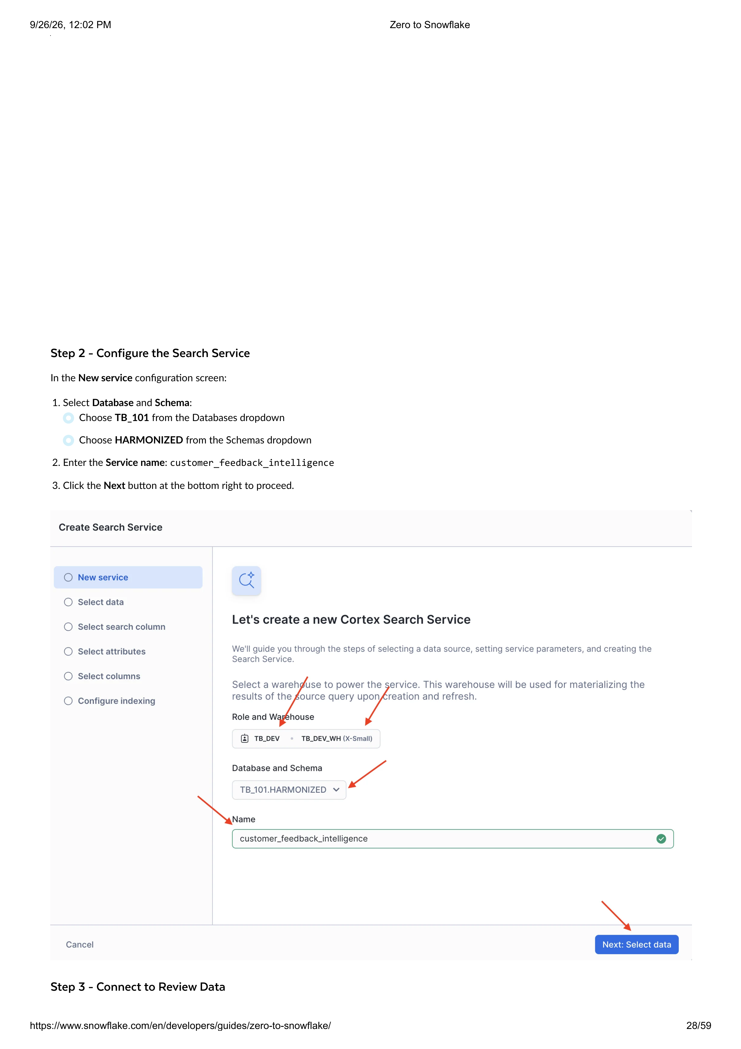 The Zero to Snowflake Quickstart Guide — page 28