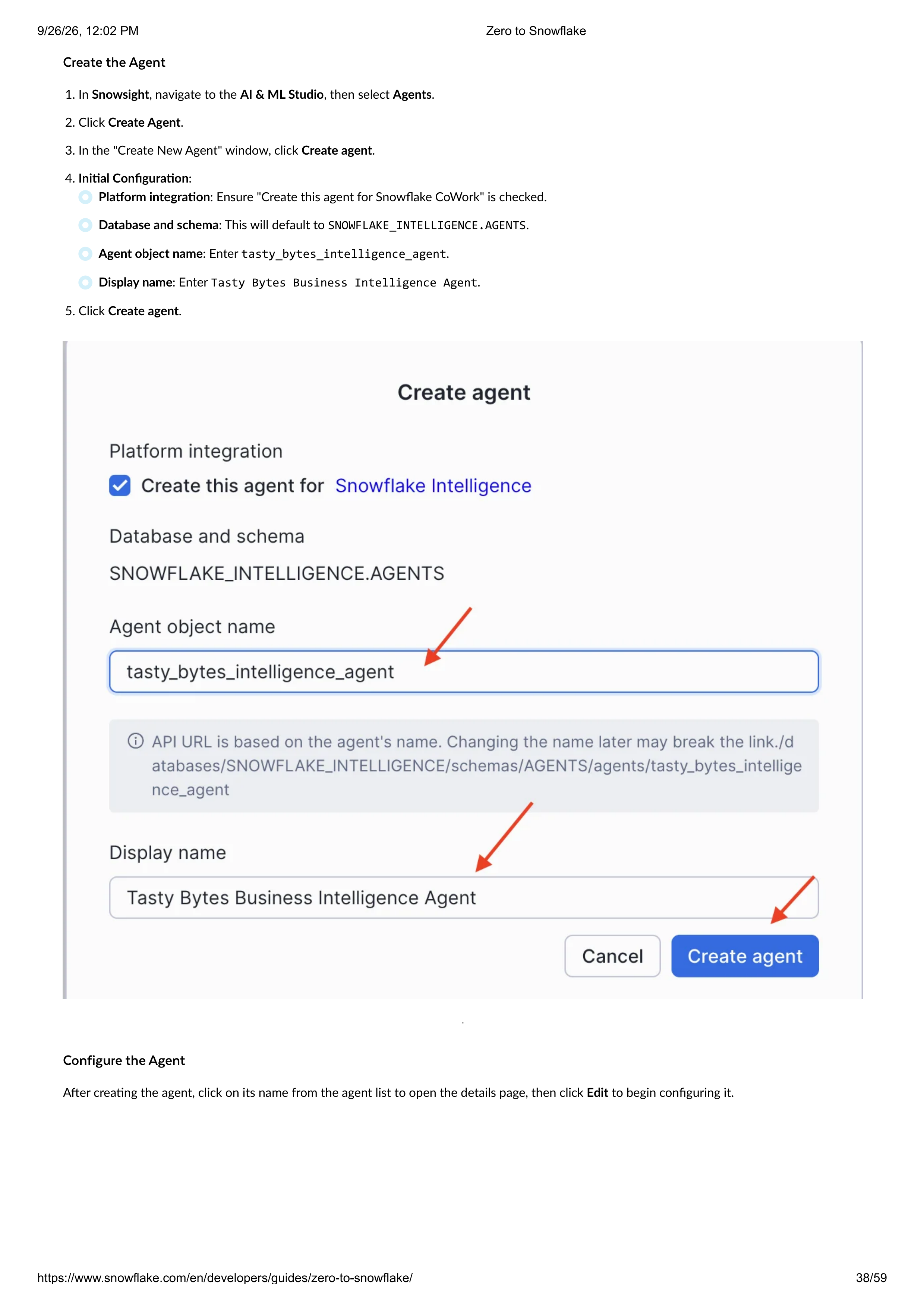 The Zero to Snowflake Quickstart Guide — page 38