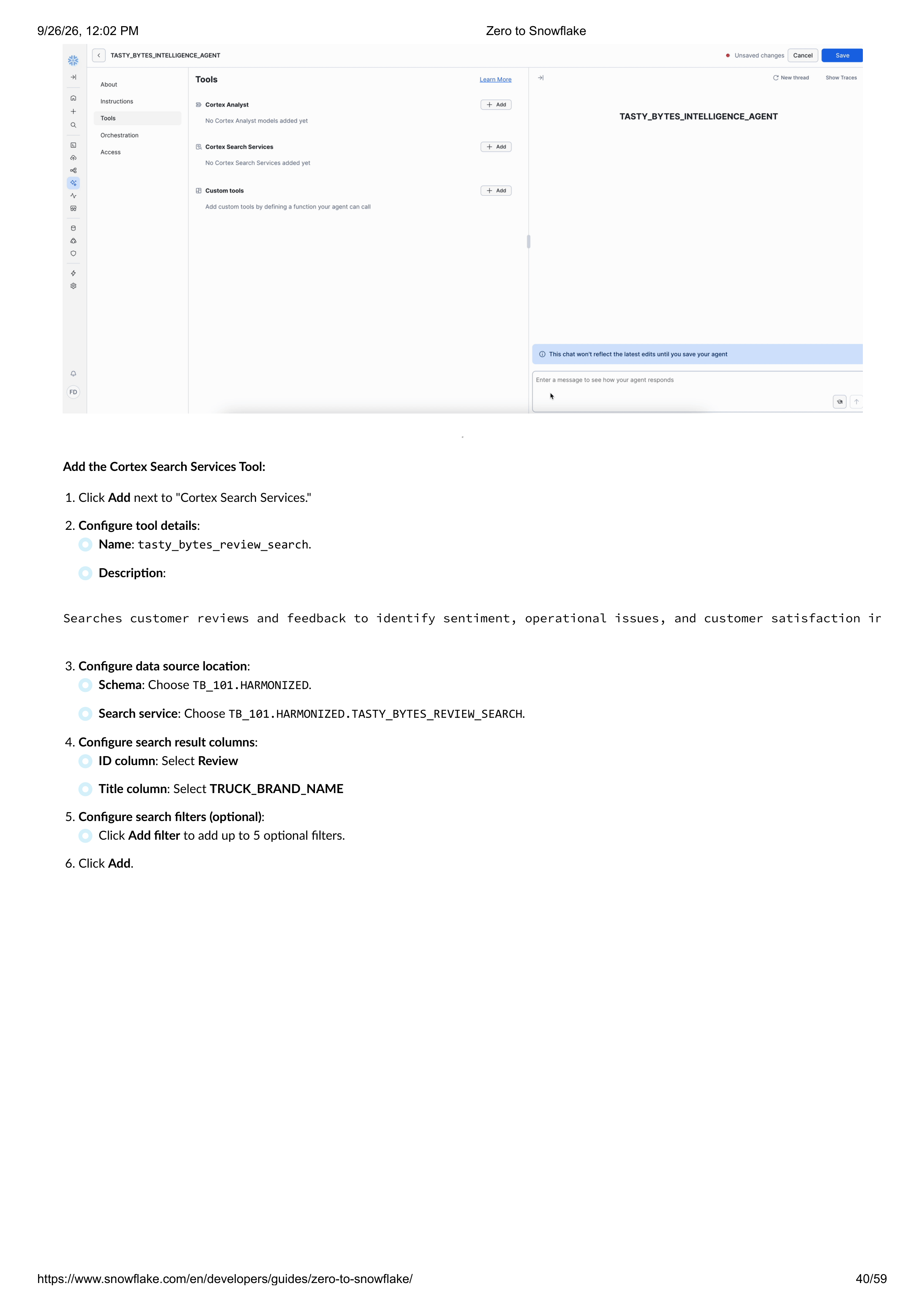 The Zero to Snowflake Quickstart Guide — page 40