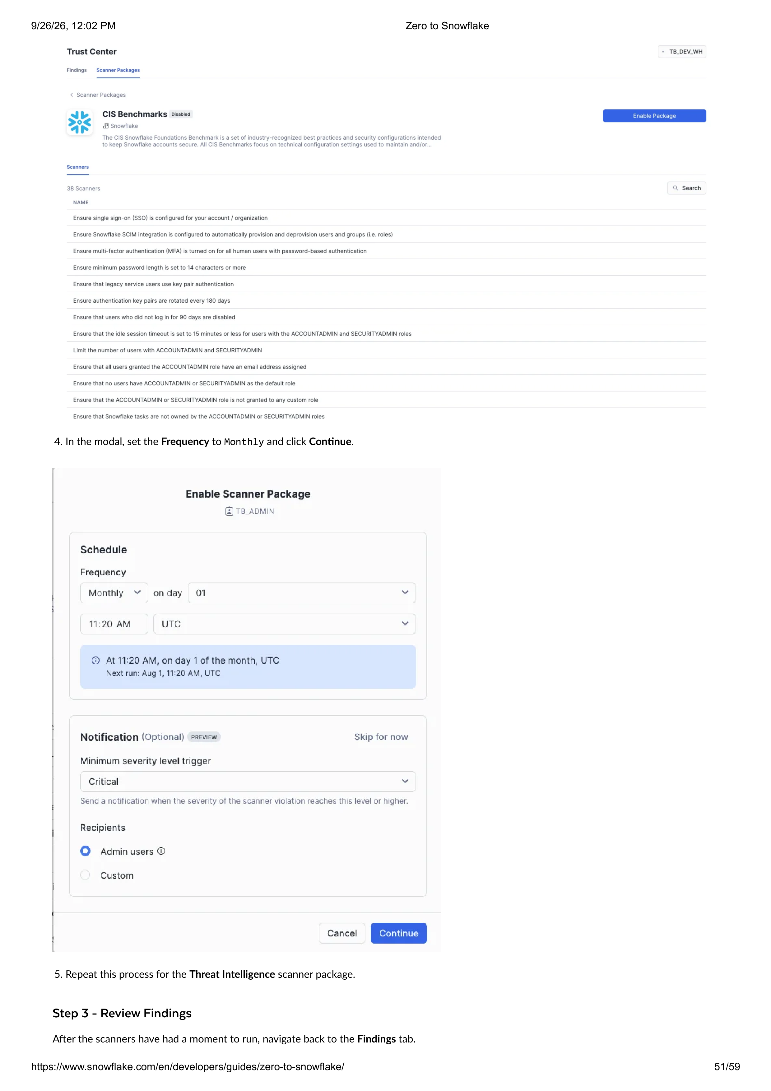 The Zero to Snowflake Quickstart Guide — page 51