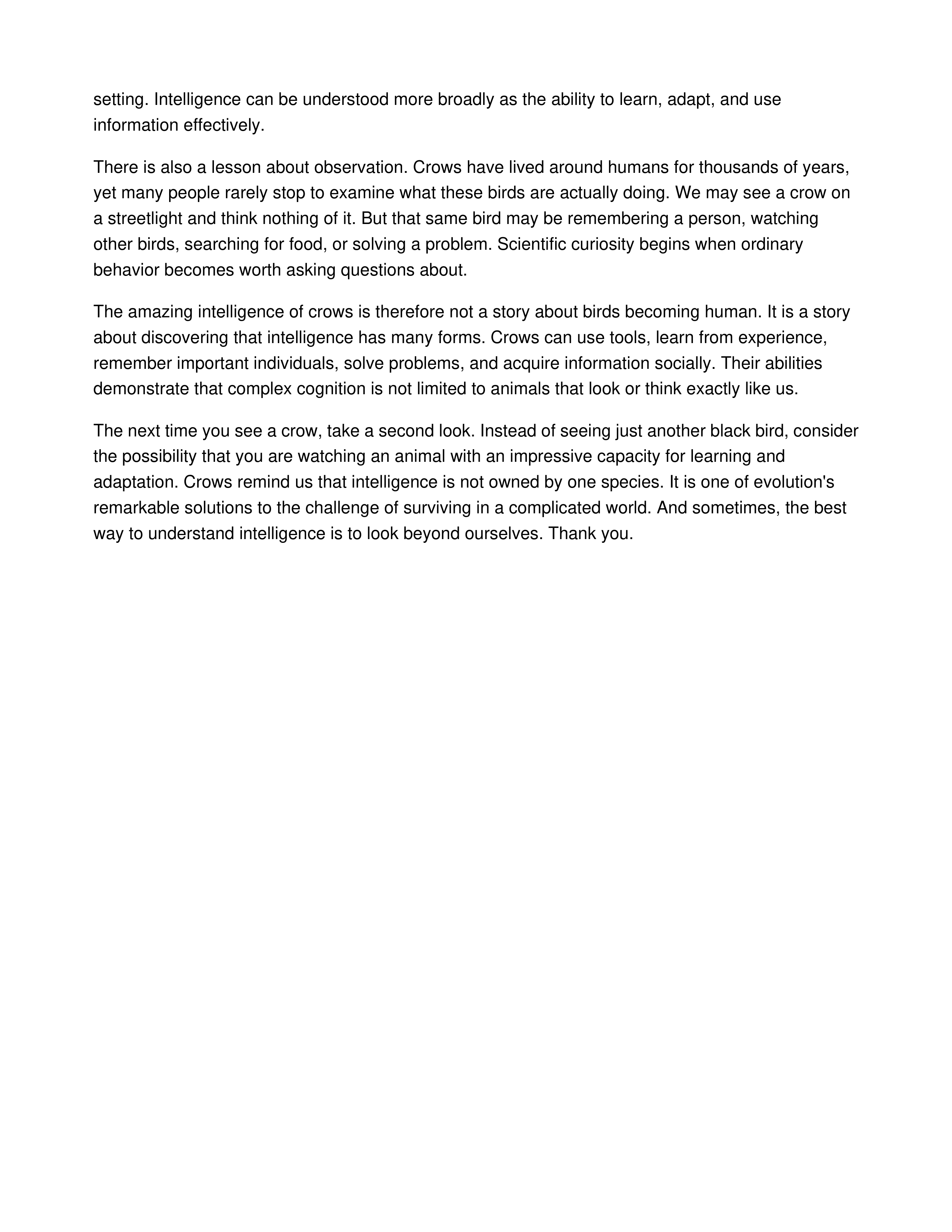 The Amazing Intelligence of Crows Informative Speech — page 3