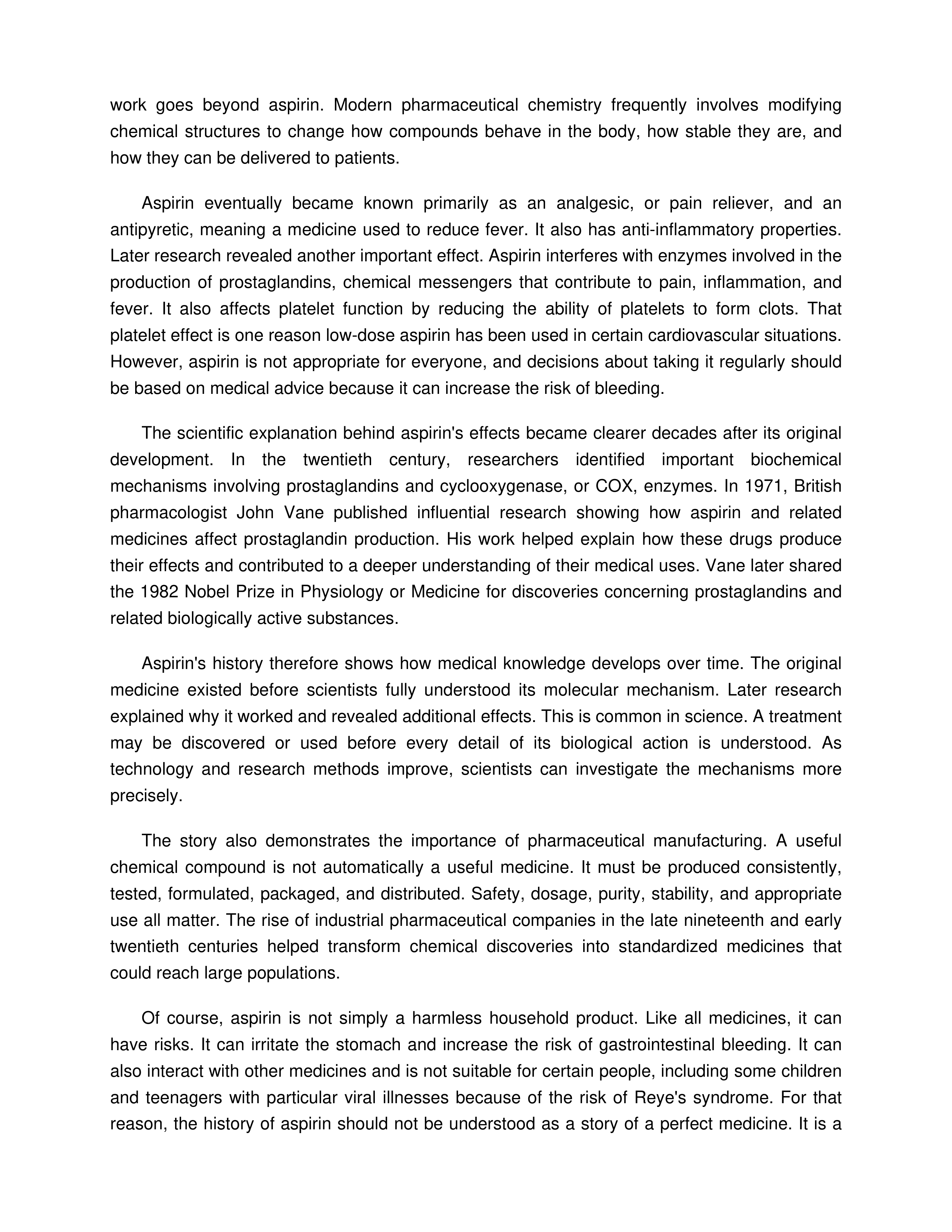 The Amazing Story of the Man Who Gave Us Modern Pain Relief Informative Speech — page 2