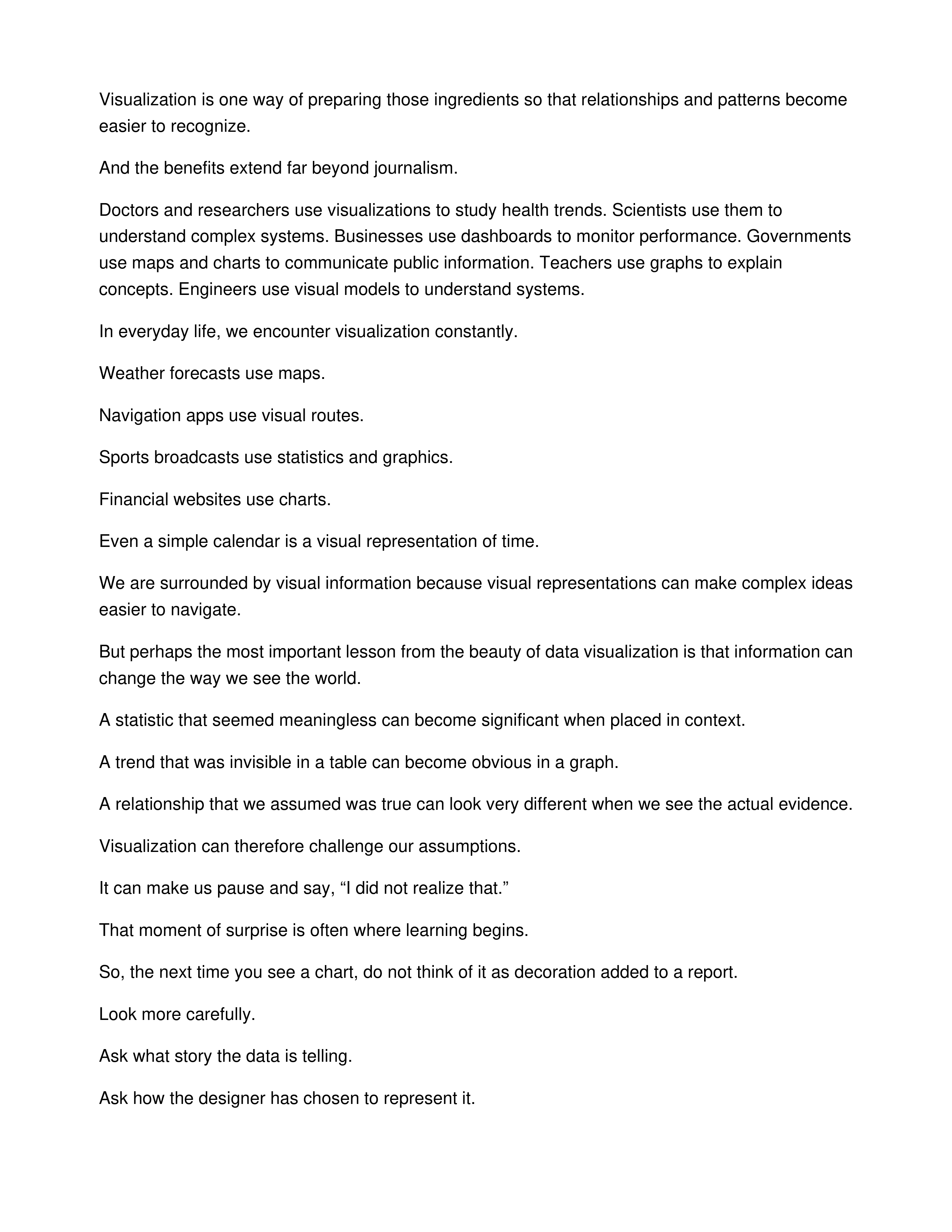 The Beauty of Data Visualization Informative Speech — page 4