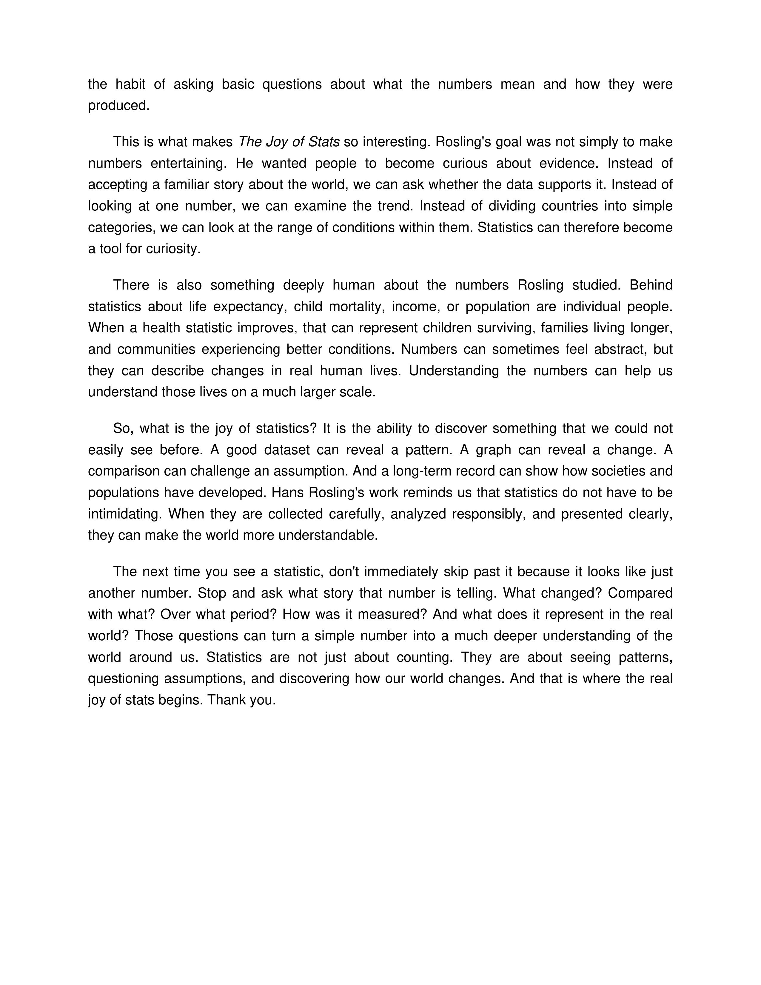 The Joy of Stats Informative Speech — page 3