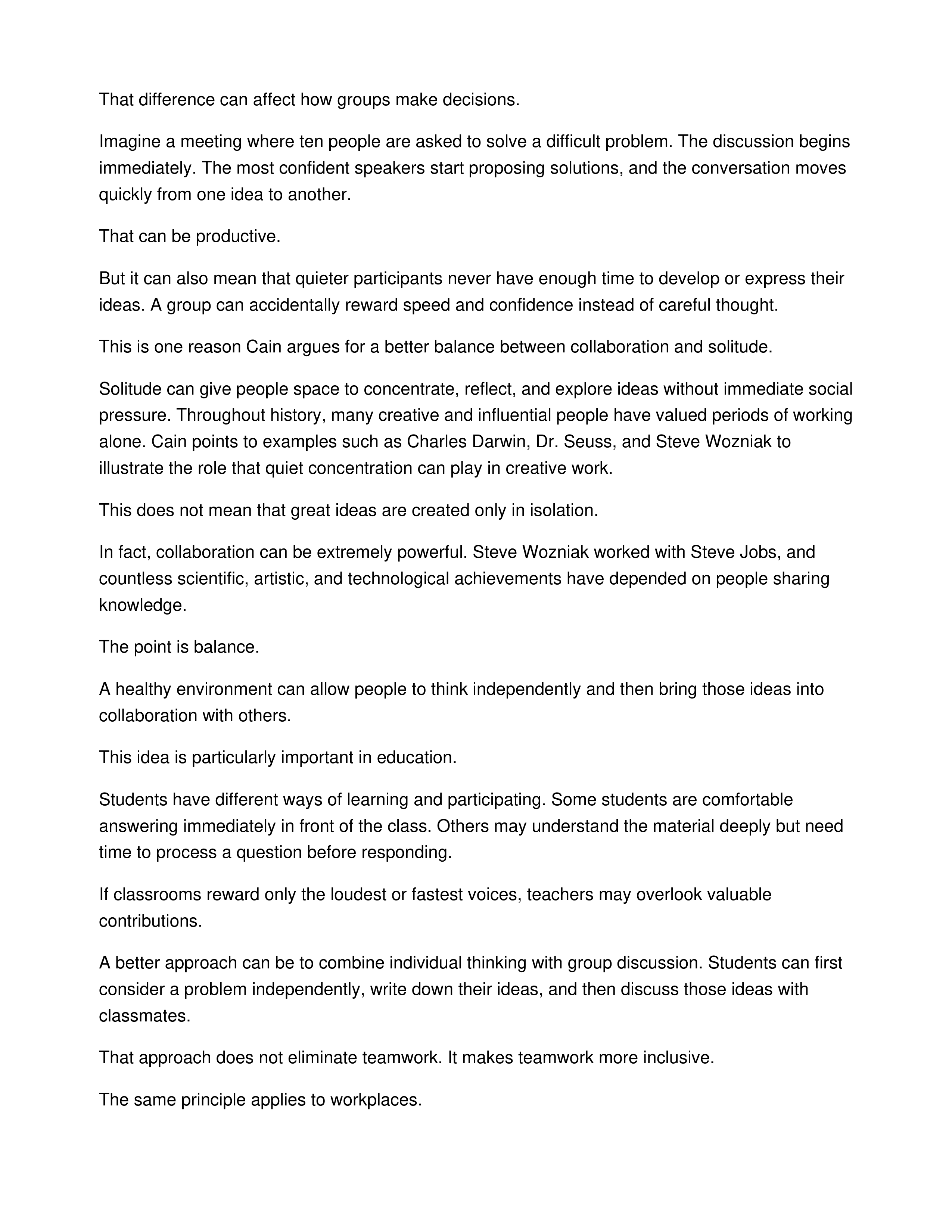 The Power of Introverts Informative Speech — page 2
