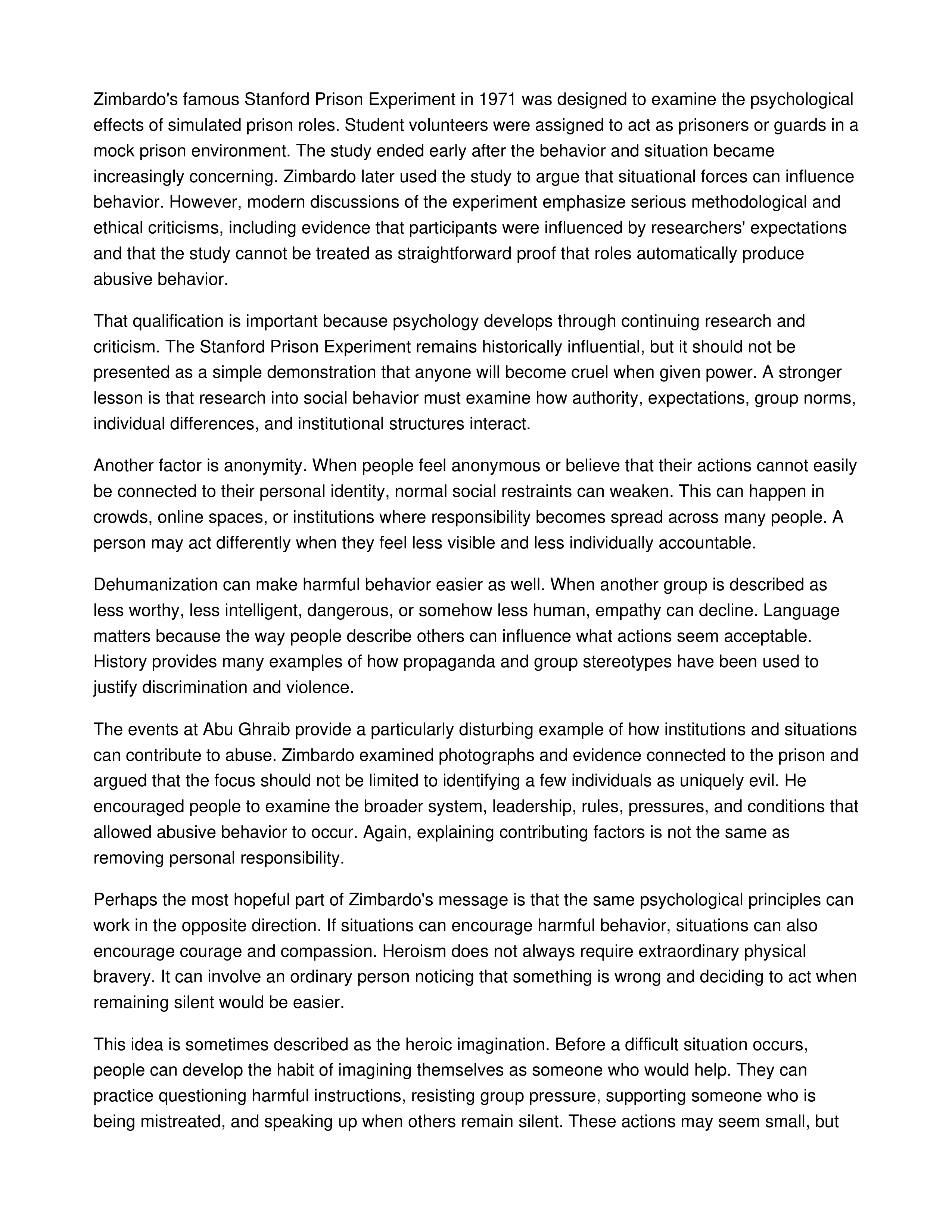 The Psychology of Evil Informative Speech — page 2