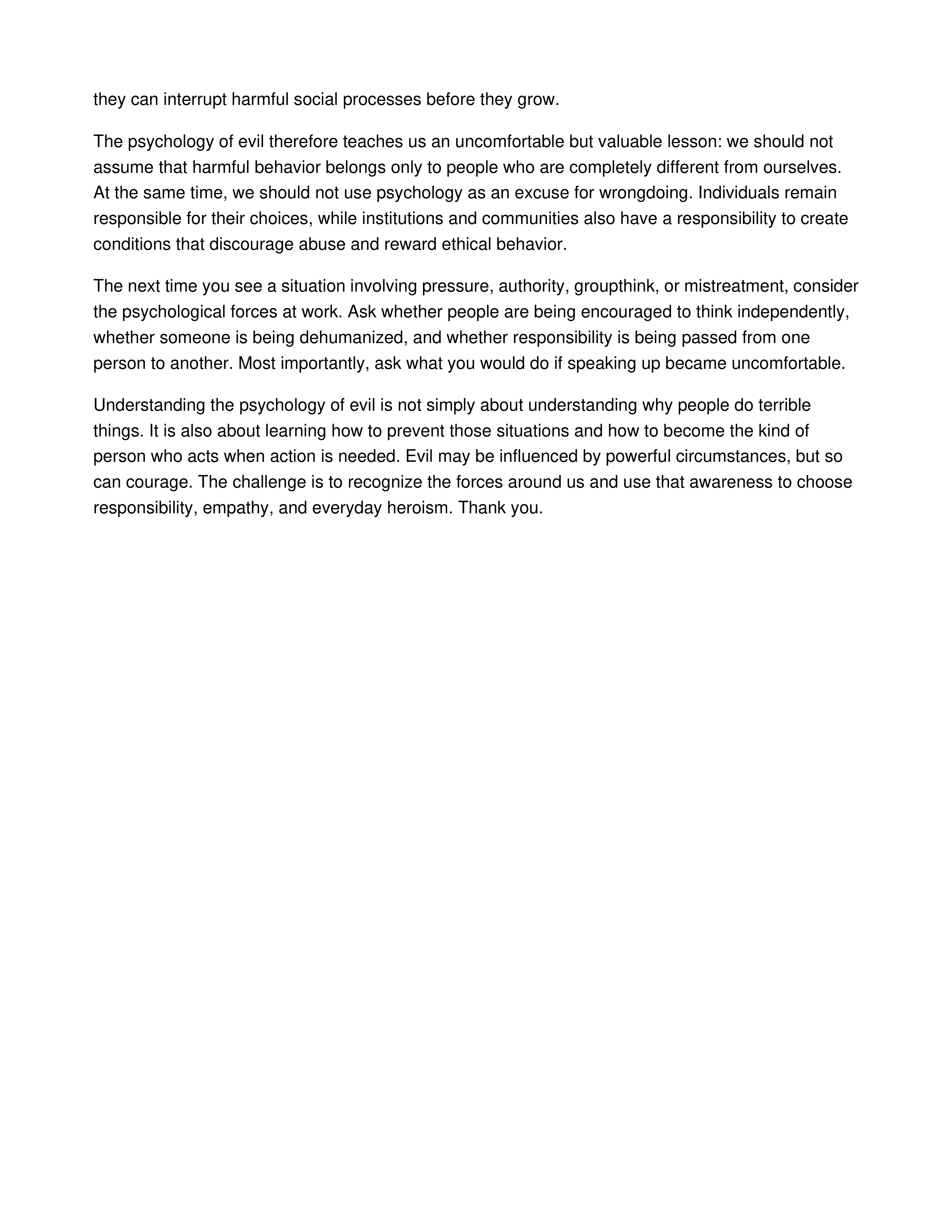 The Psychology of Evil Informative Speech — page 3